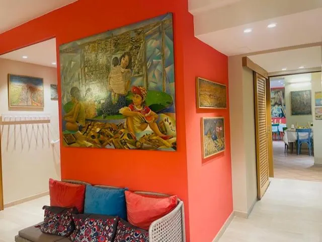 Communal lounge/ TV room in Albergo Ristorante Corsini