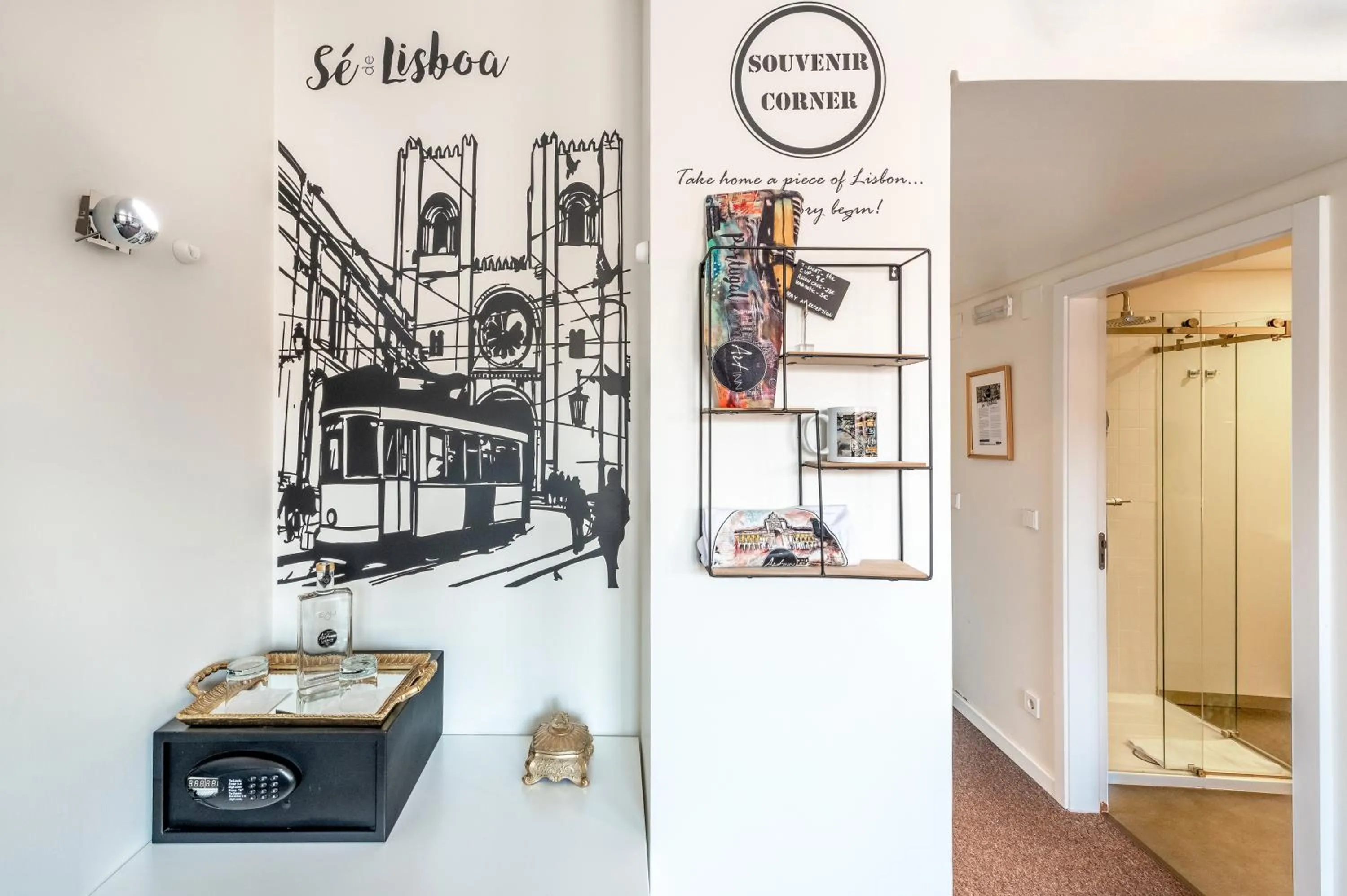 Decorative detail in The ART INN Lisbon