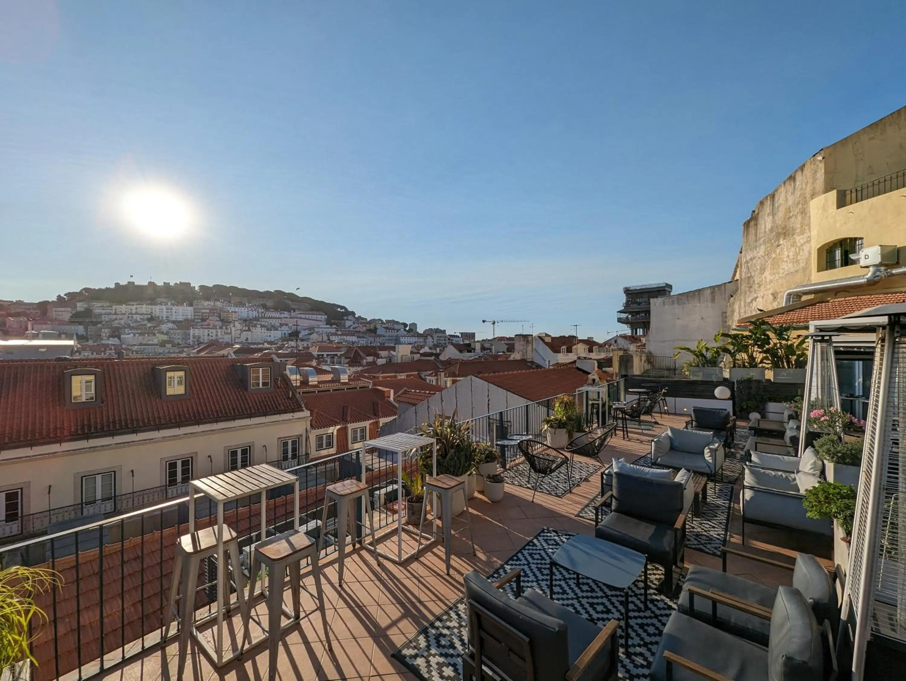 Balcony/Terrace in The ART INN Lisbon