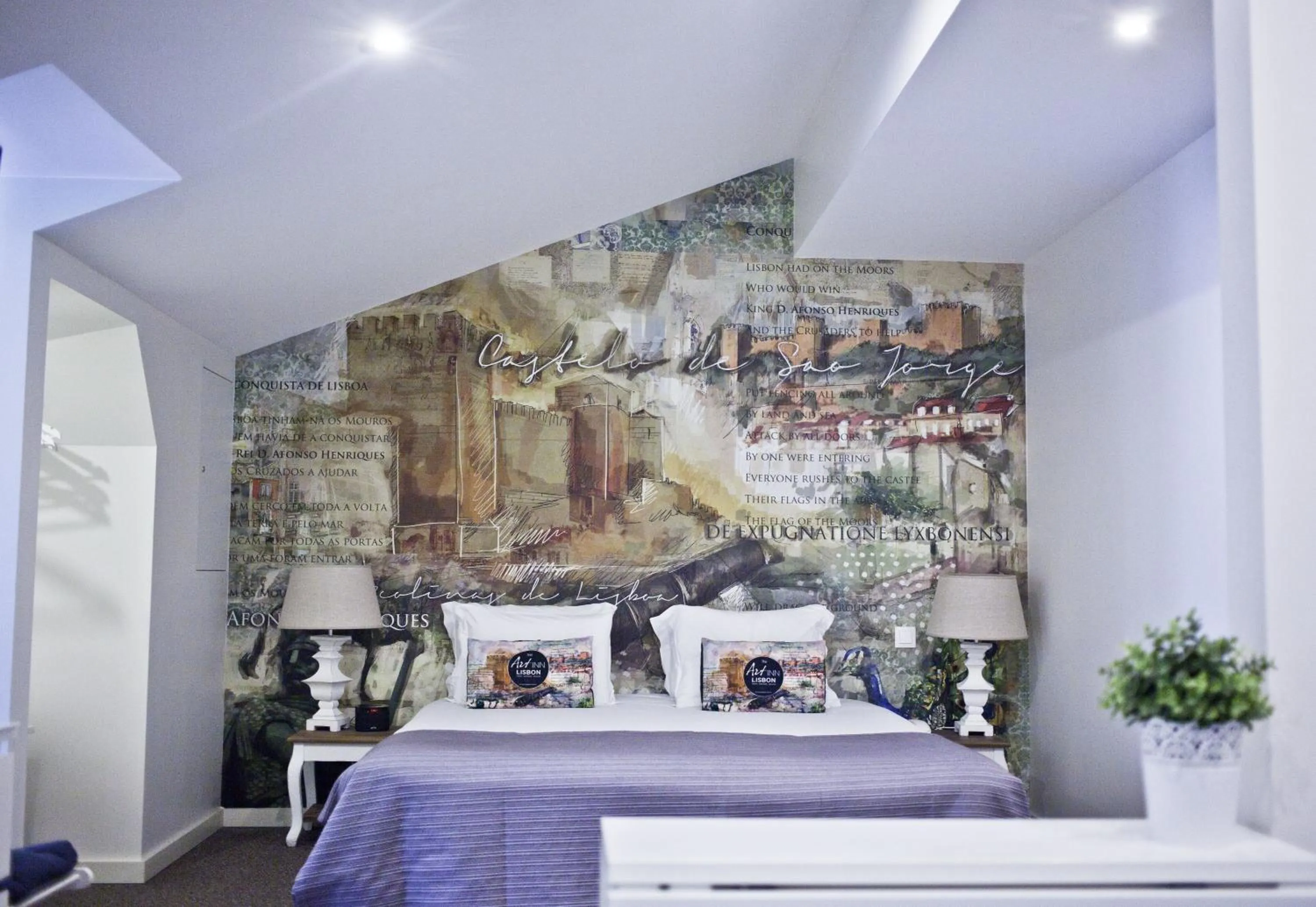 Bedroom, Bed in The ART INN Lisbon