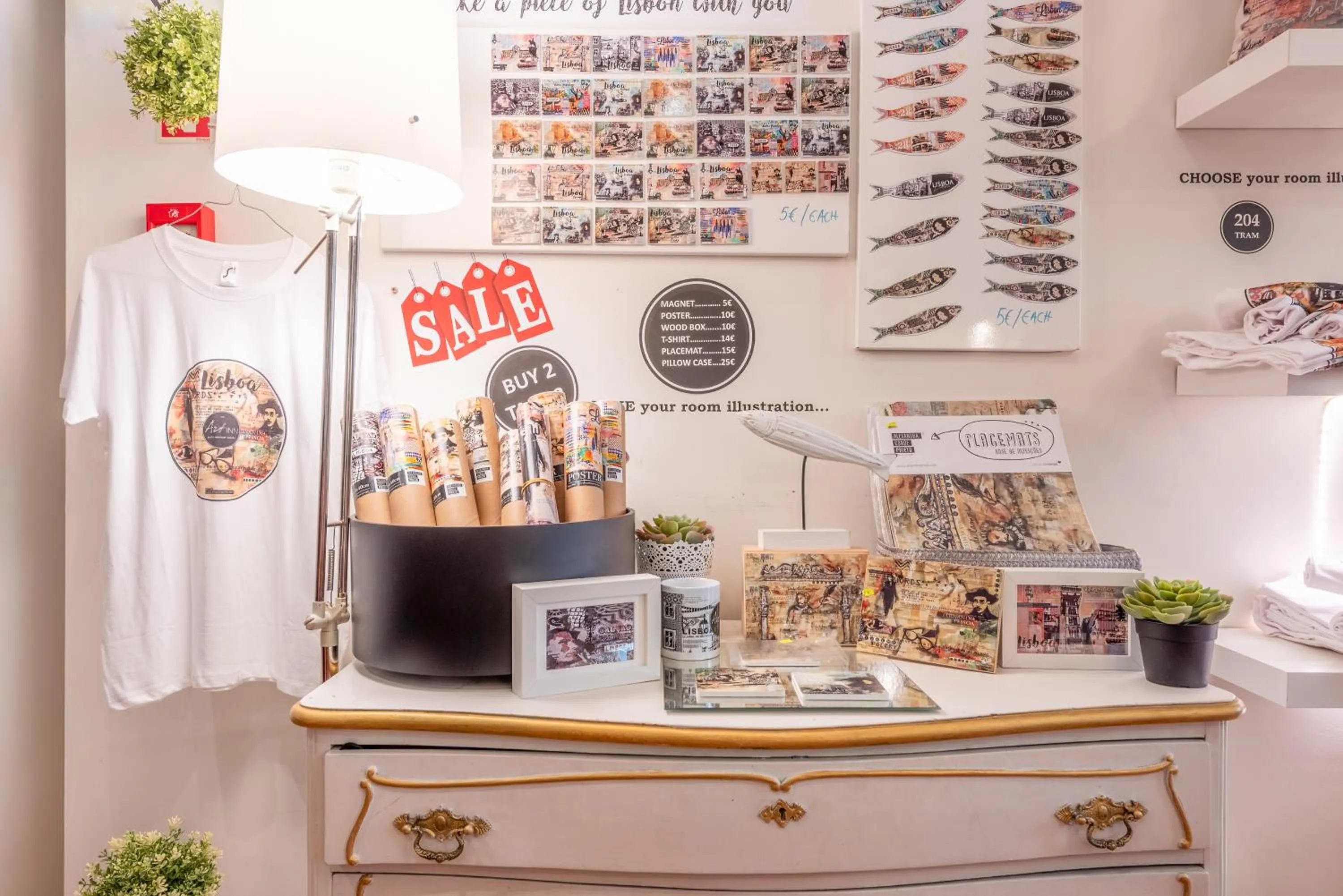 On-site shops in The ART INN Lisbon