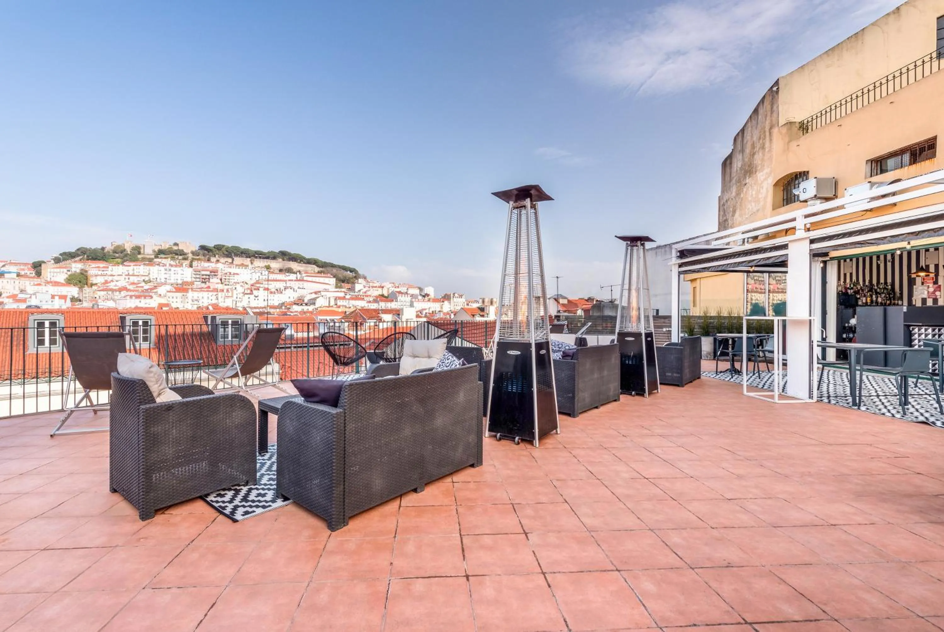 Balcony/Terrace in The ART INN Lisbon