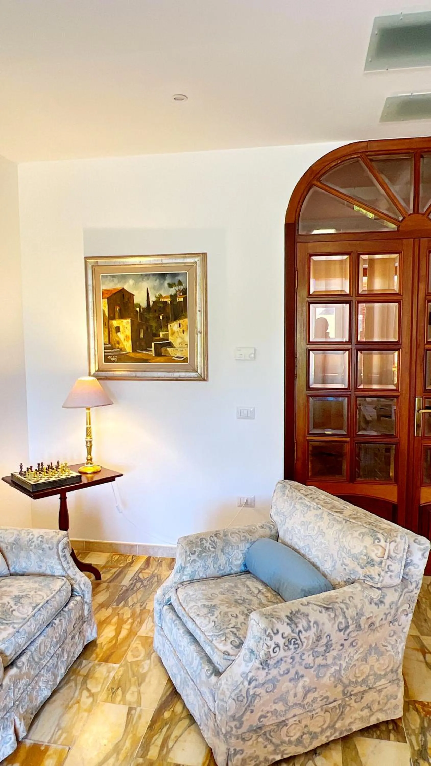 Living room, Bed in Villa Iole