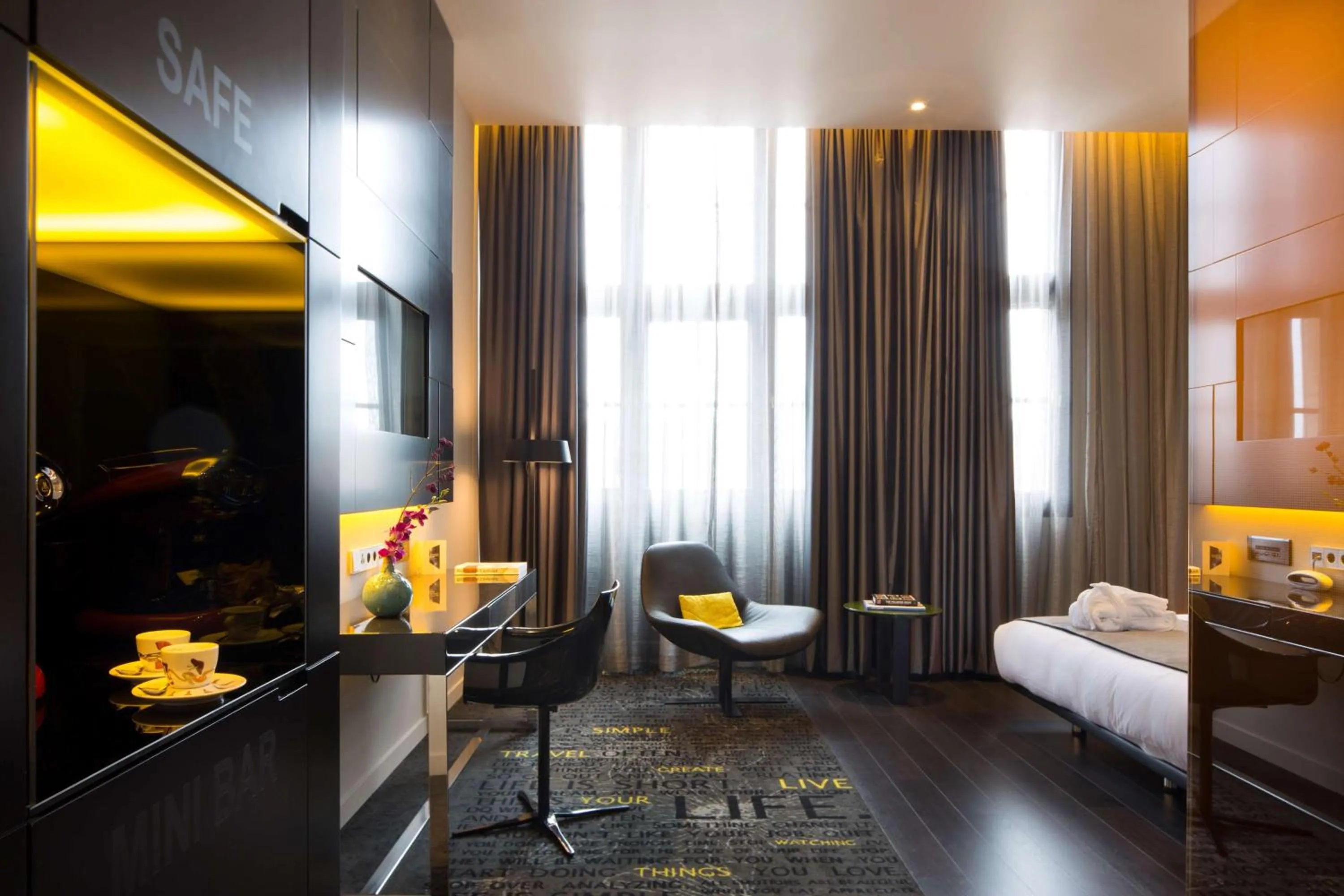 Photo of the whole room, Bed in art'otel amsterdam, Powered by Radisson Hotels