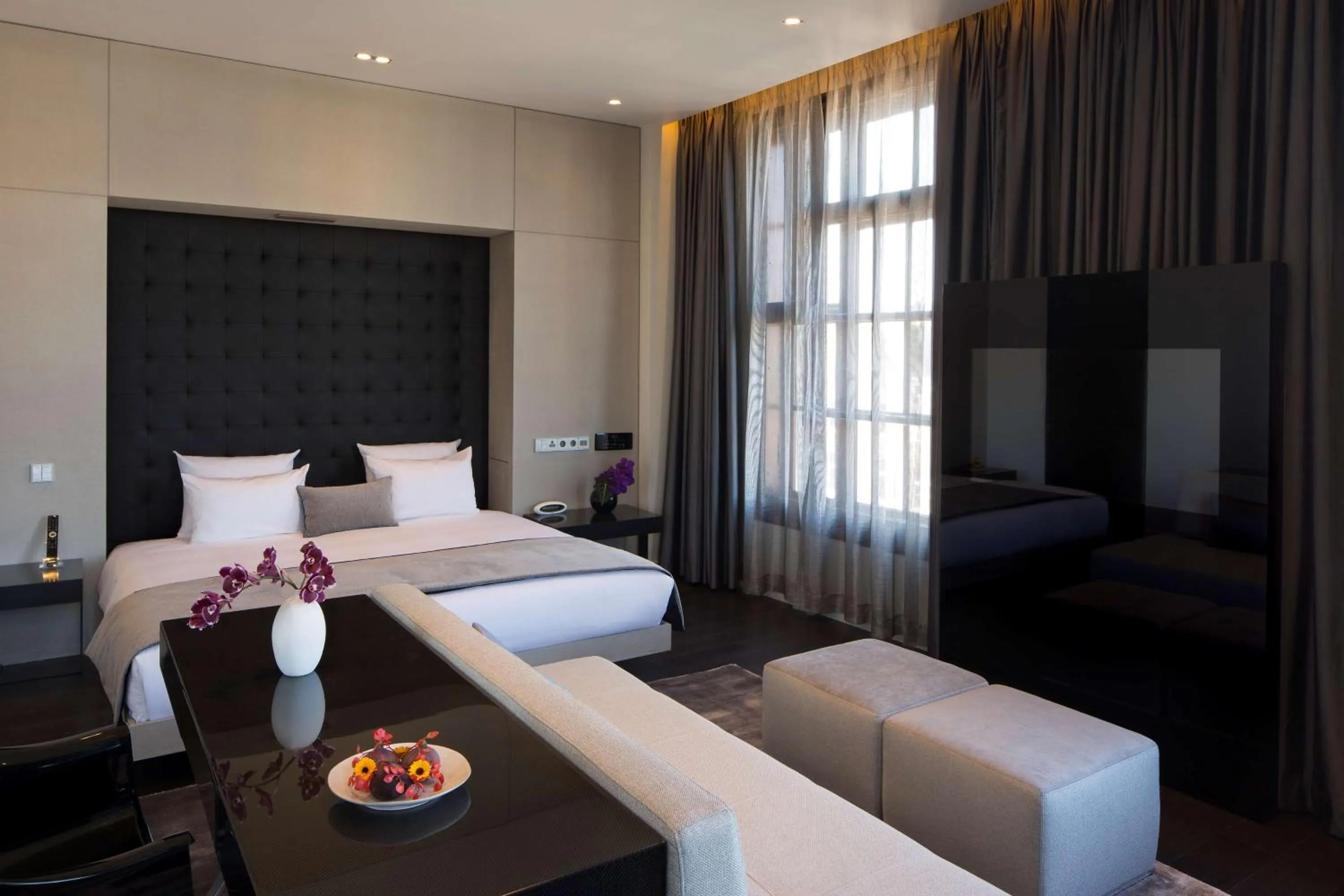 Photo of the whole room, Bed in art'otel amsterdam, Powered by Radisson Hotels