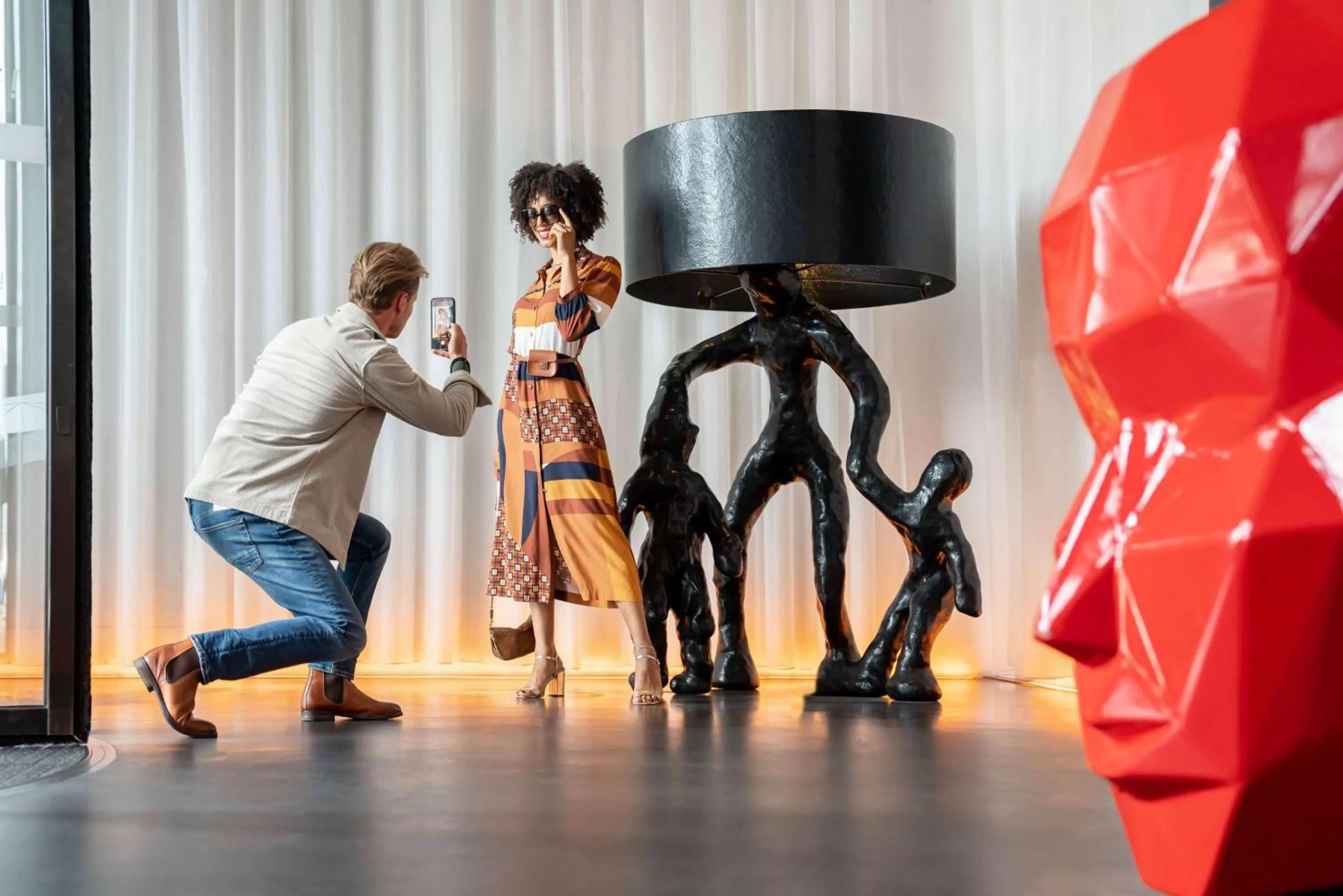 Lobby or reception in art'otel amsterdam, Powered by Radisson Hotels