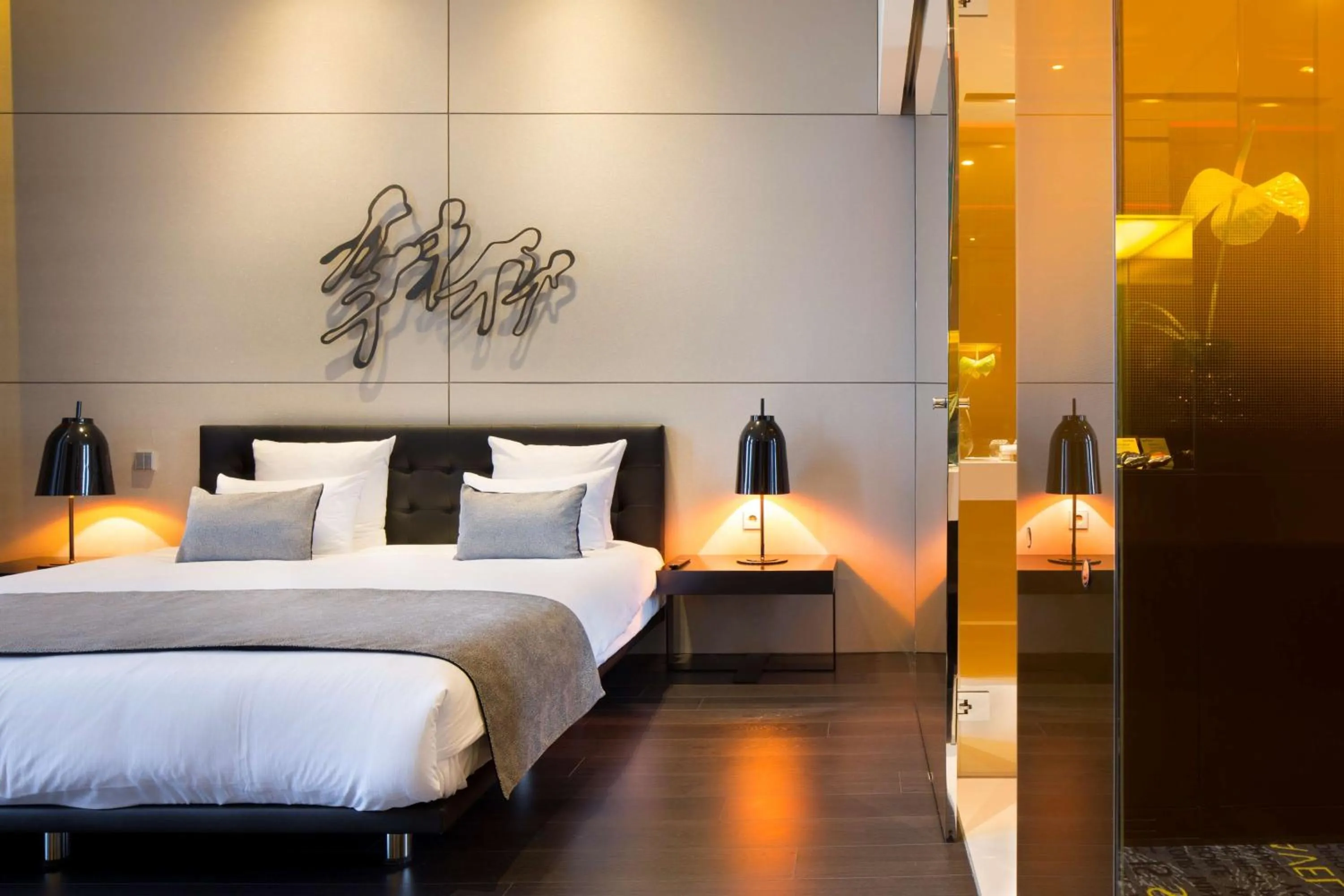 Photo of the whole room, Bed in art'otel amsterdam, Powered by Radisson Hotels