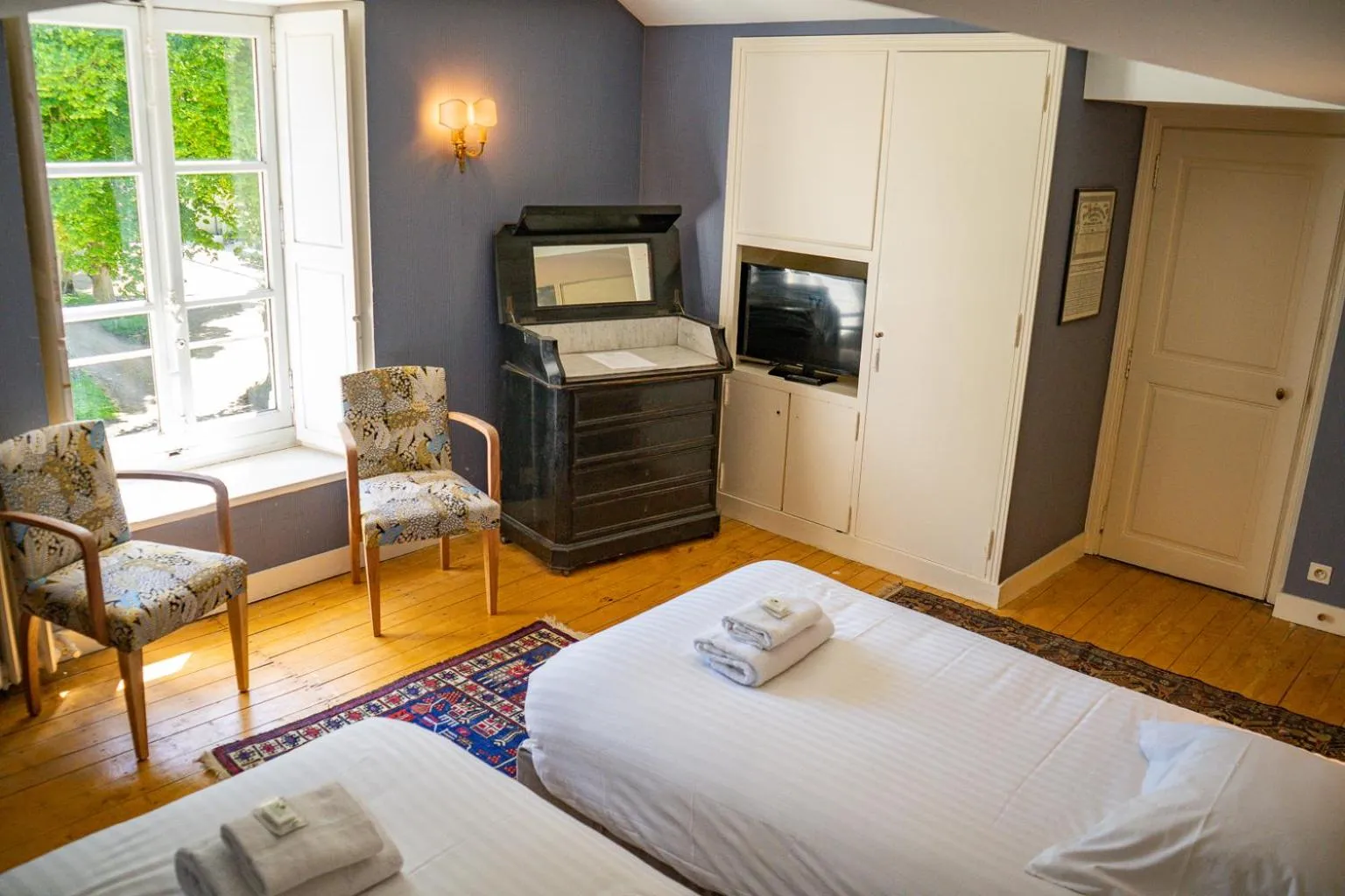 Bedroom in Hotel Haras De La Potardiere