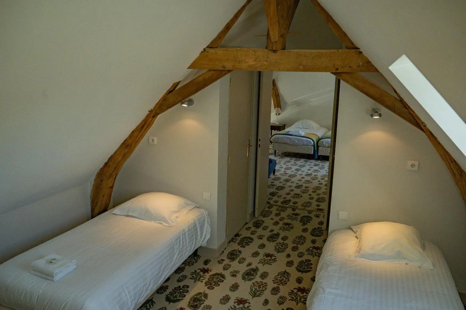 Bedroom in Hotel Haras De La Potardiere