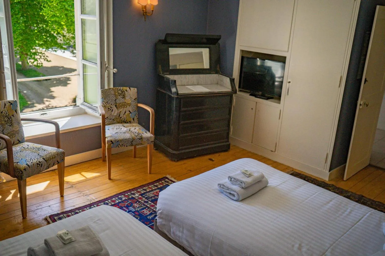 Bedroom in Hotel Haras De La Potardiere