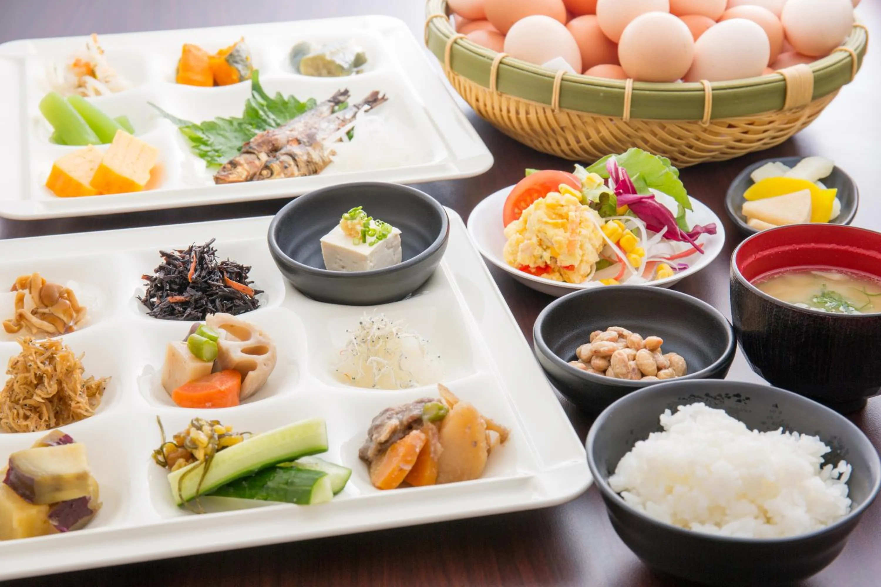 Buffet breakfast in Yumeoi-so