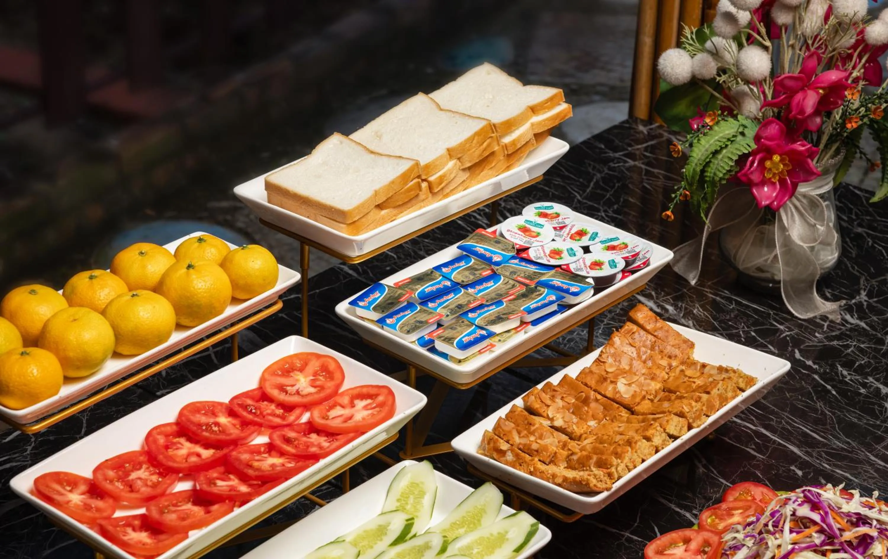 Buffet breakfast in Cat Ba Serena Homestay And Swimming Pool