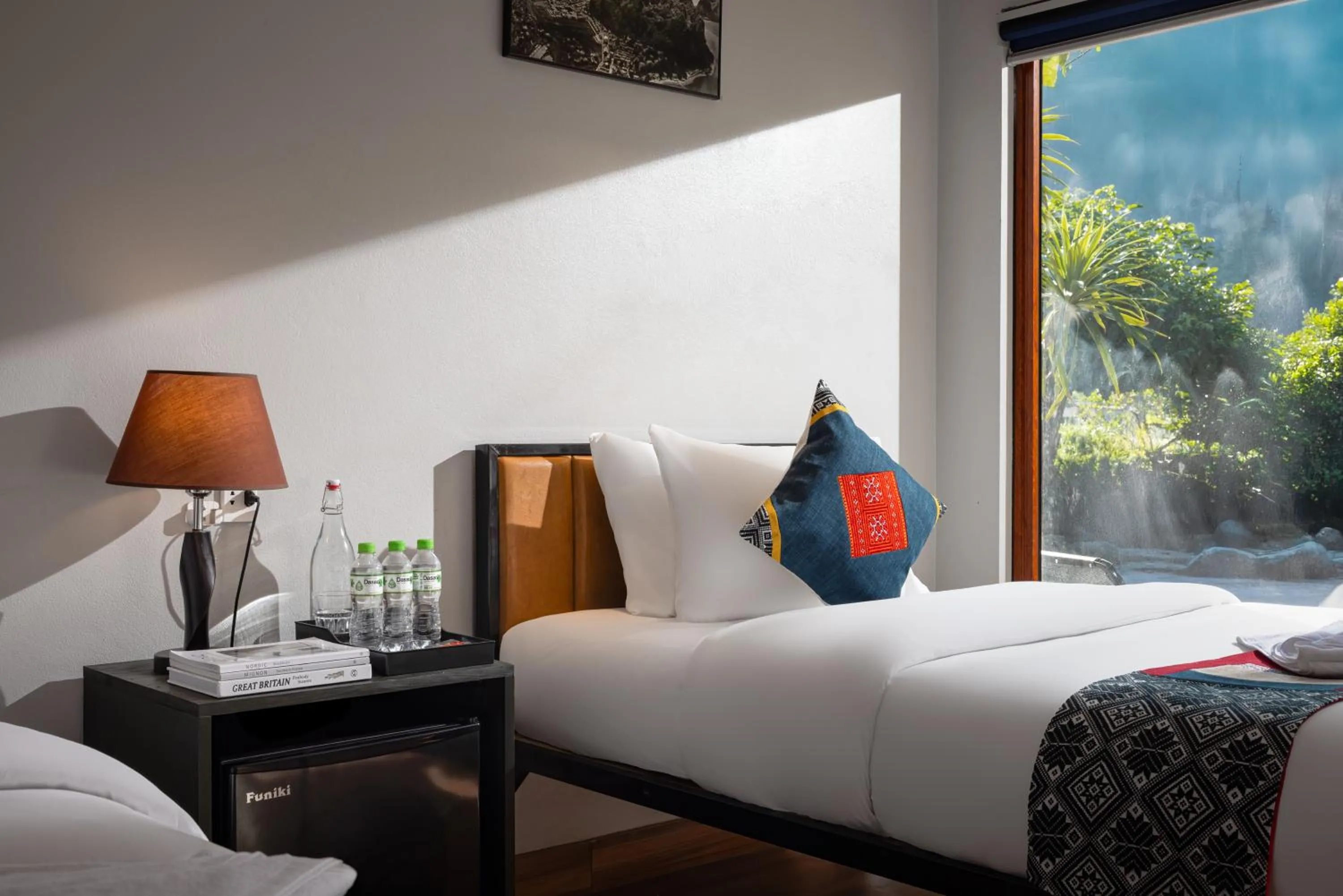 Bed in Cat Ba Serena Homestay And Swimming Pool