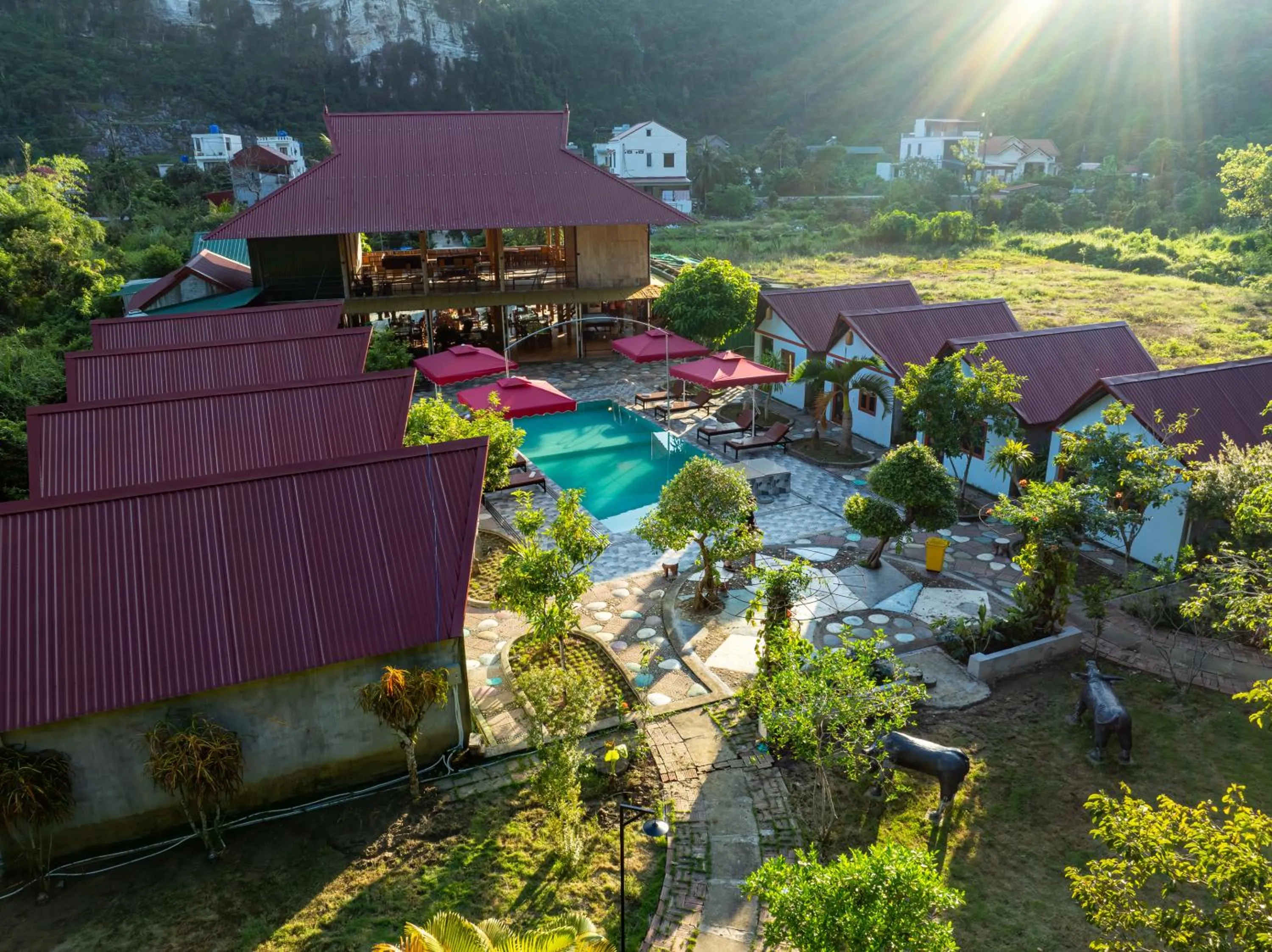 Natural landscape in Cat Ba Serena Homestay And Swimming Pool