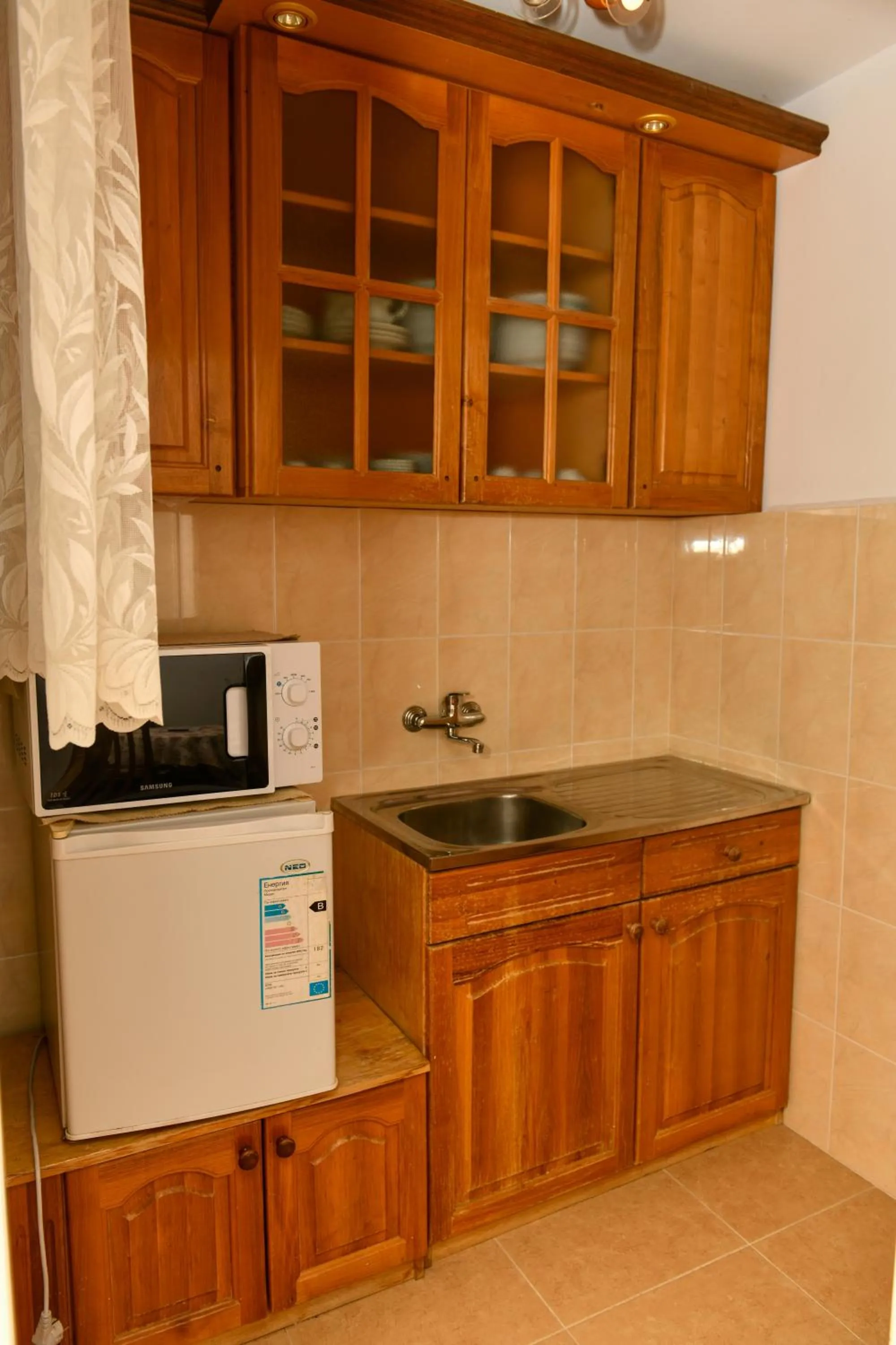 Kitchen or kitchenette in Blyan Family Hotel