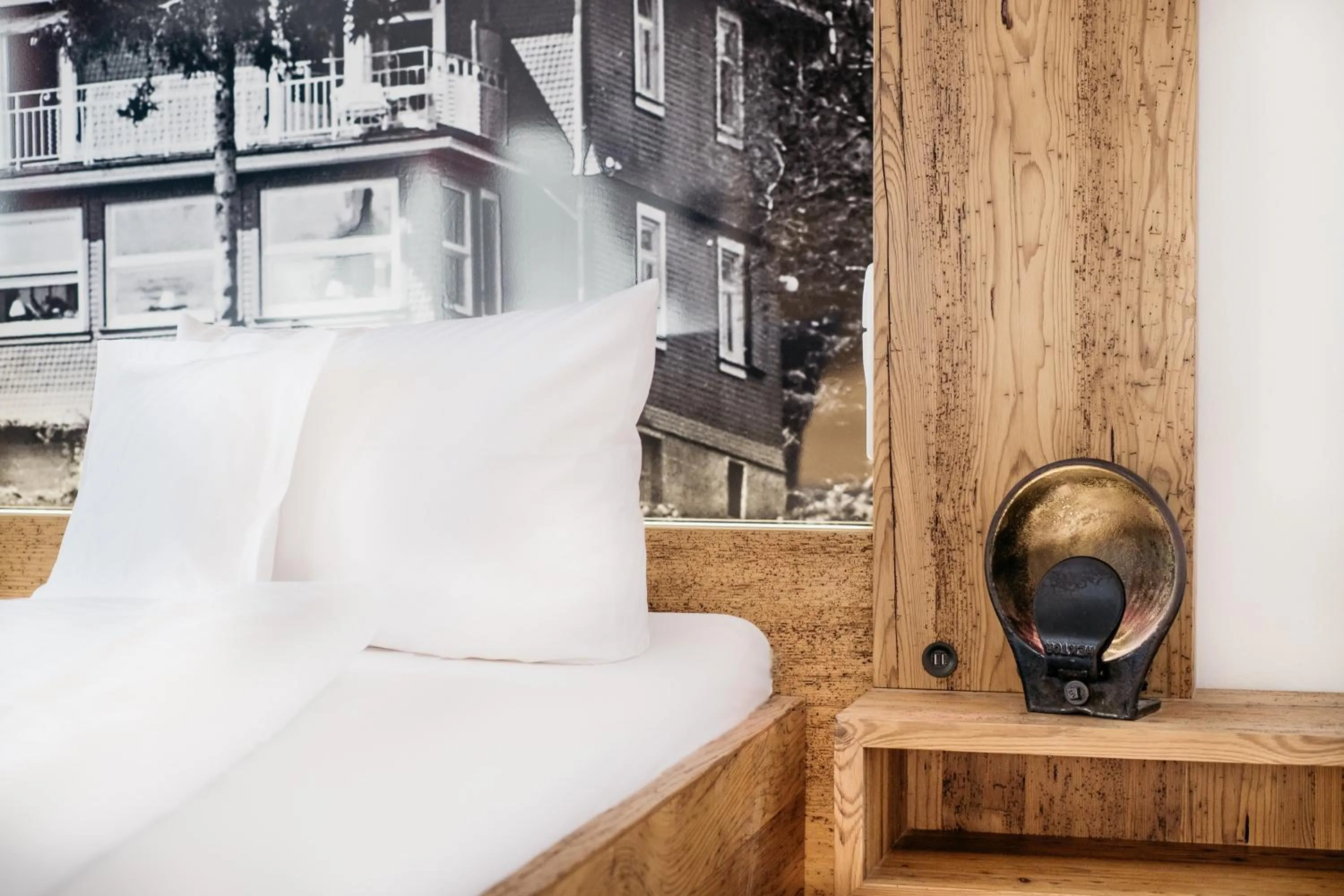 Bed in Hotel Restaurant Peterle