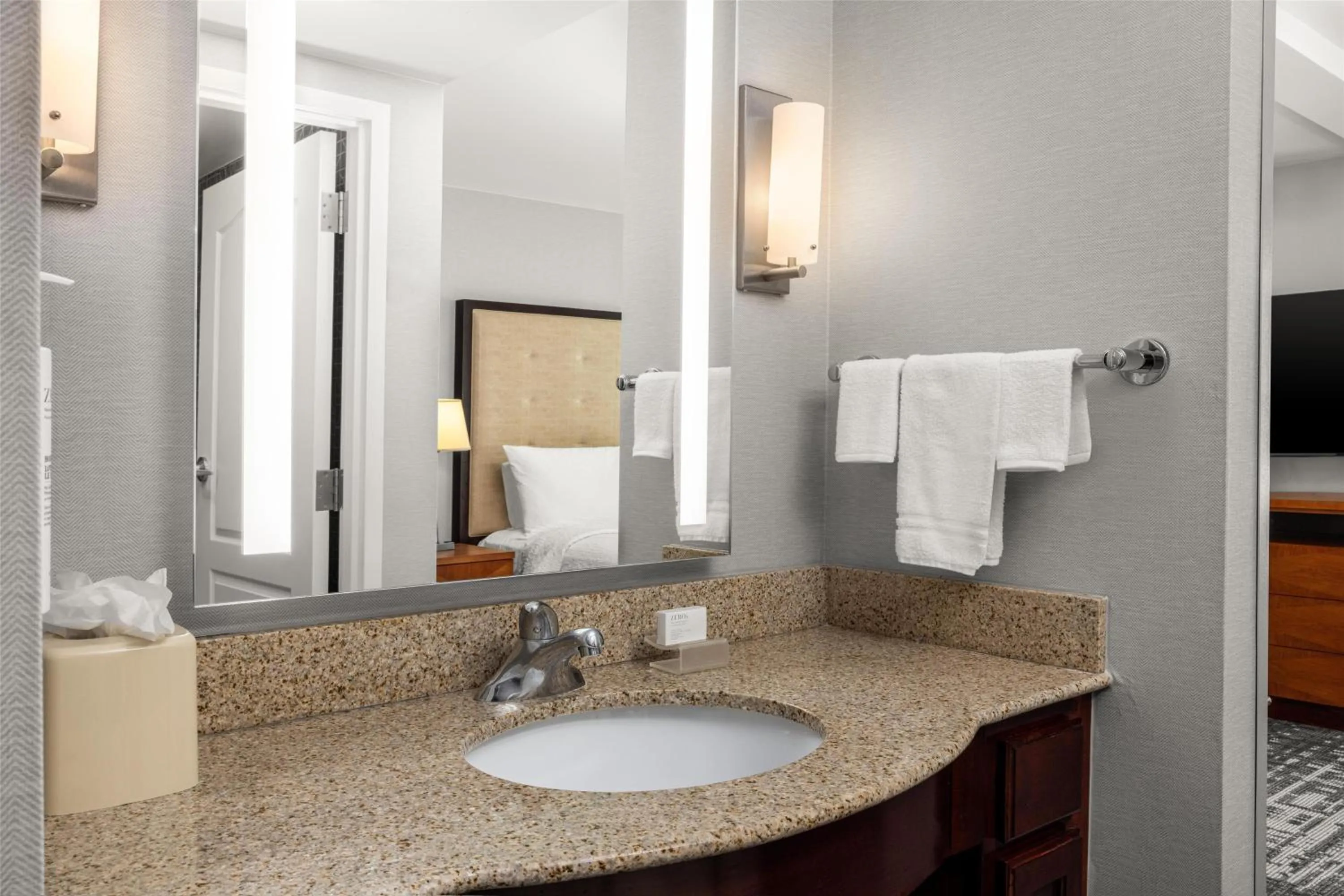 Bathroom in Homewood Suites by Hilton Dulles-North Loudoun