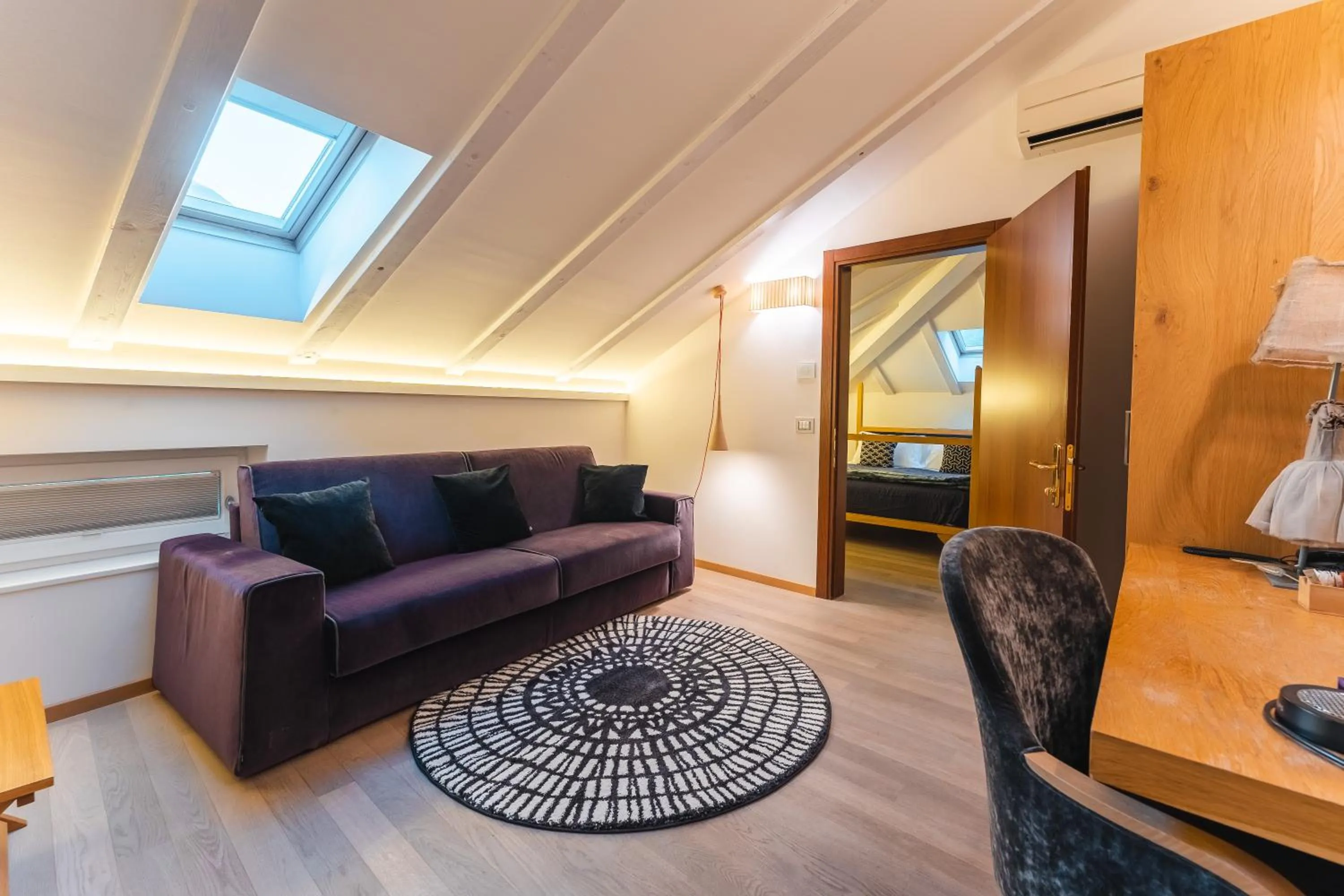 Seating area in Albergo Caffe Centrale