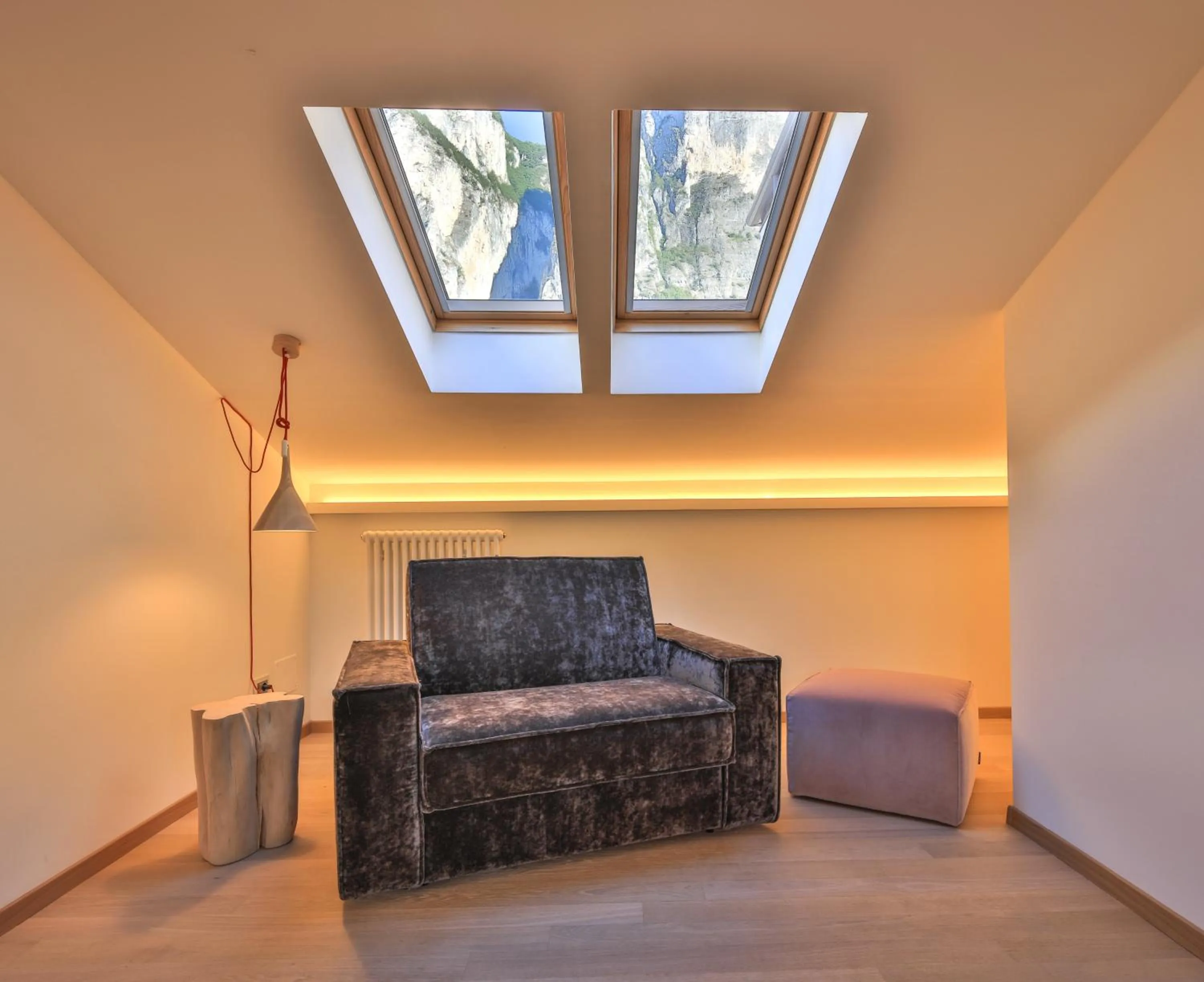 Seating area in Albergo Caffe Centrale