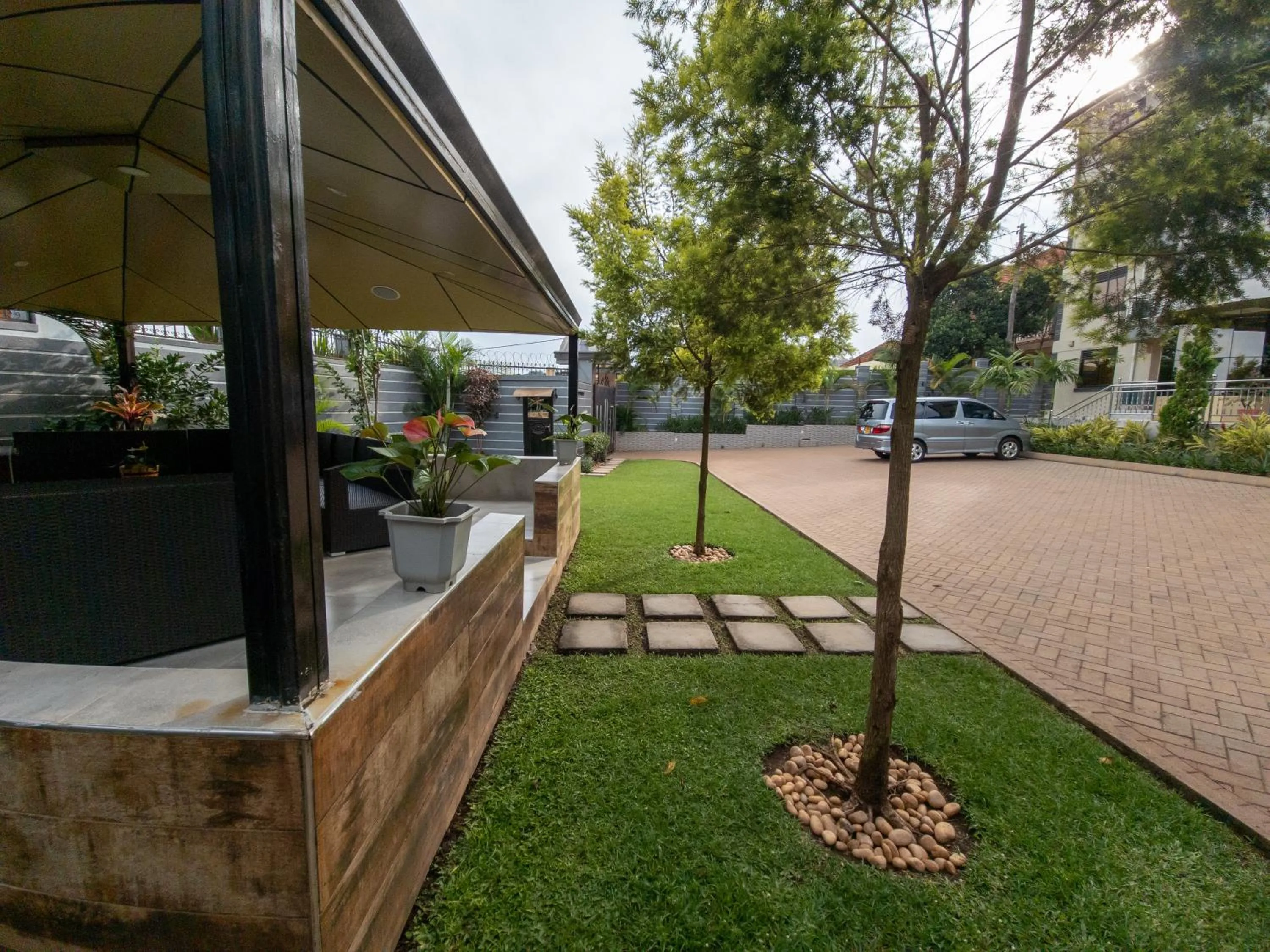 Garden view in Eric Wilkins Apartments