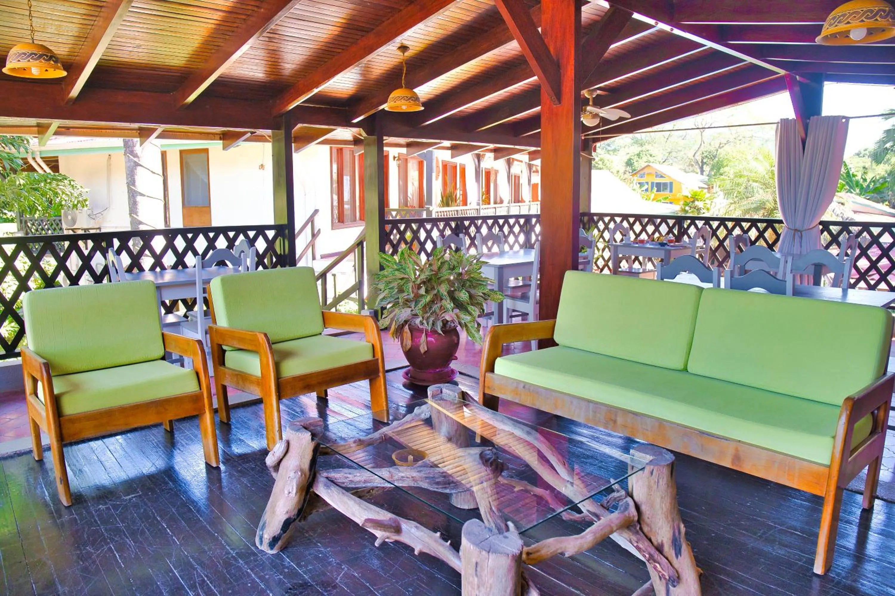 Seating area in Samara Pacific Lodge