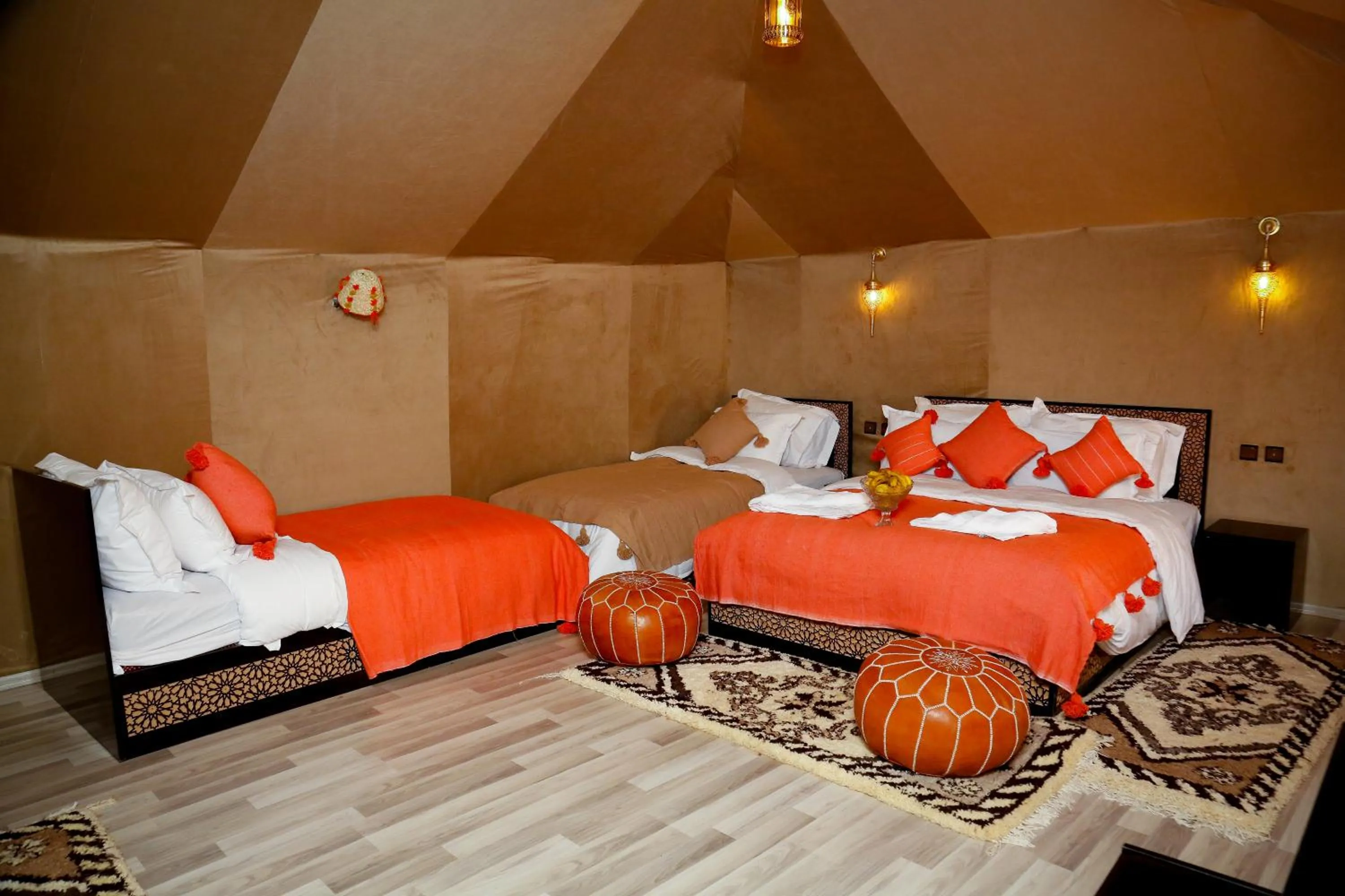 Bedroom, Bed in Luxury berber style