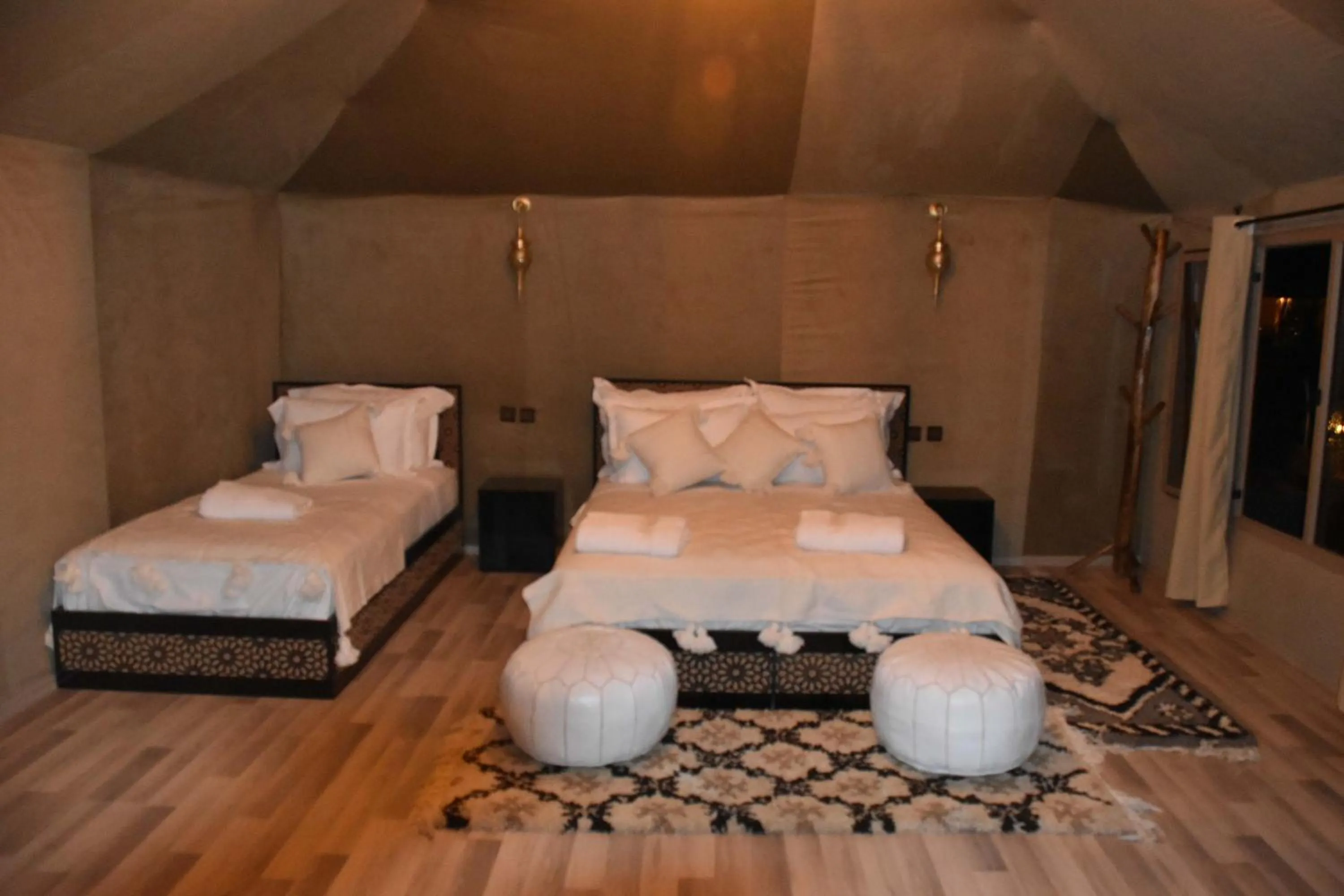 Bedroom, Bed in Luxury berber style