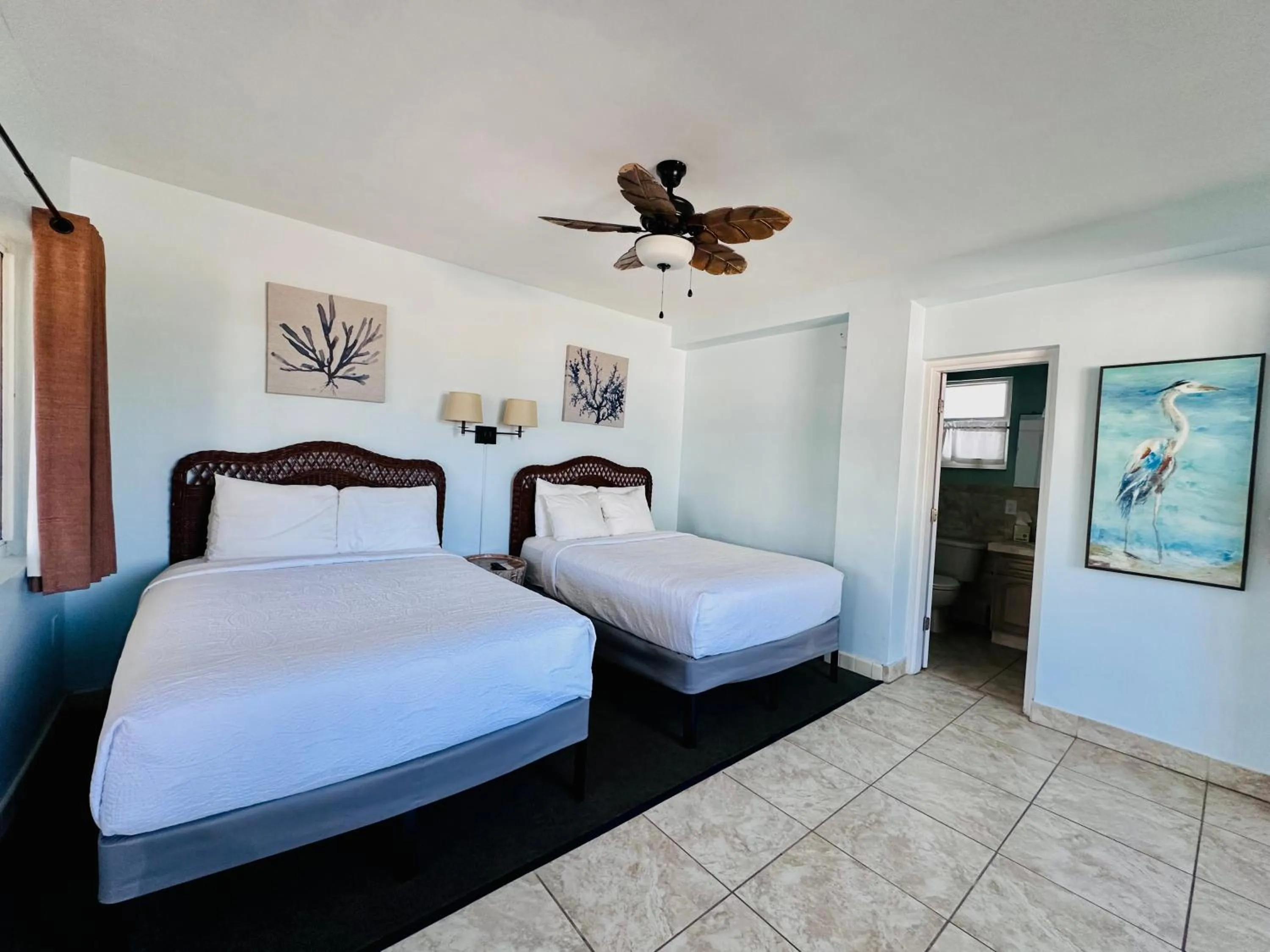 Bed in Ragged Edge Resort & Marina