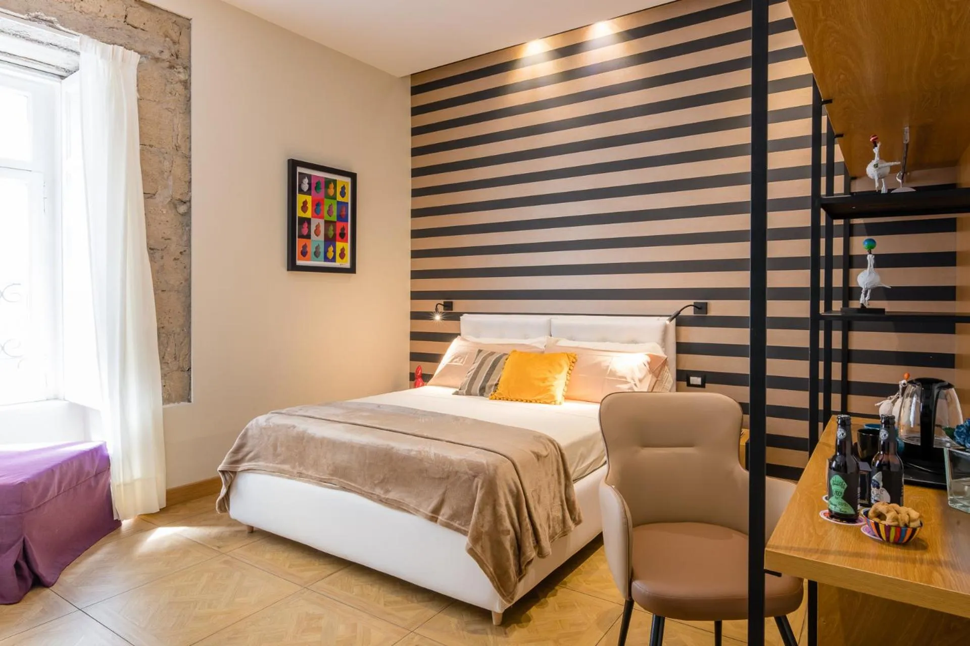 Bed in Kbirr Charming House