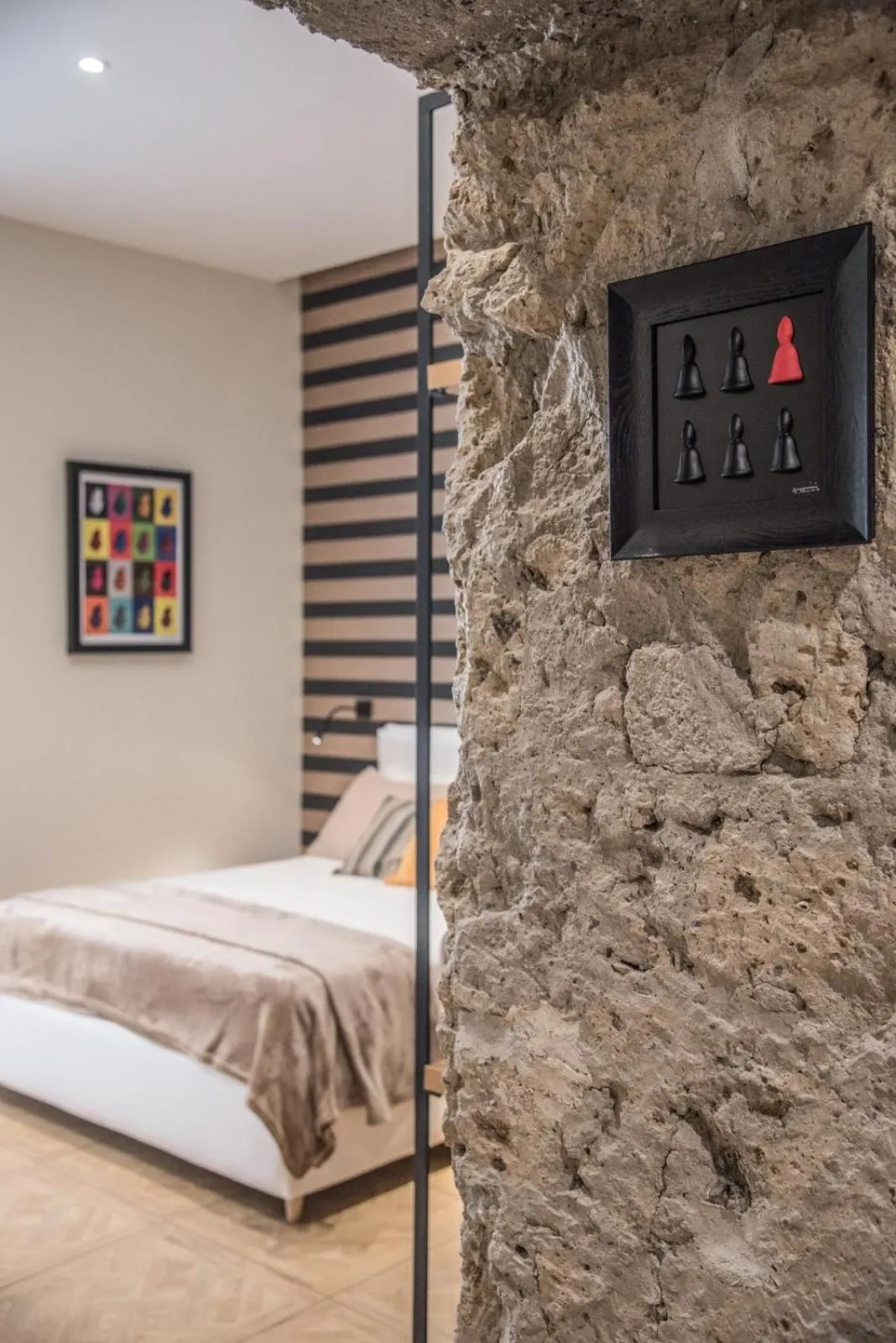 Bed in Kbirr Charming House