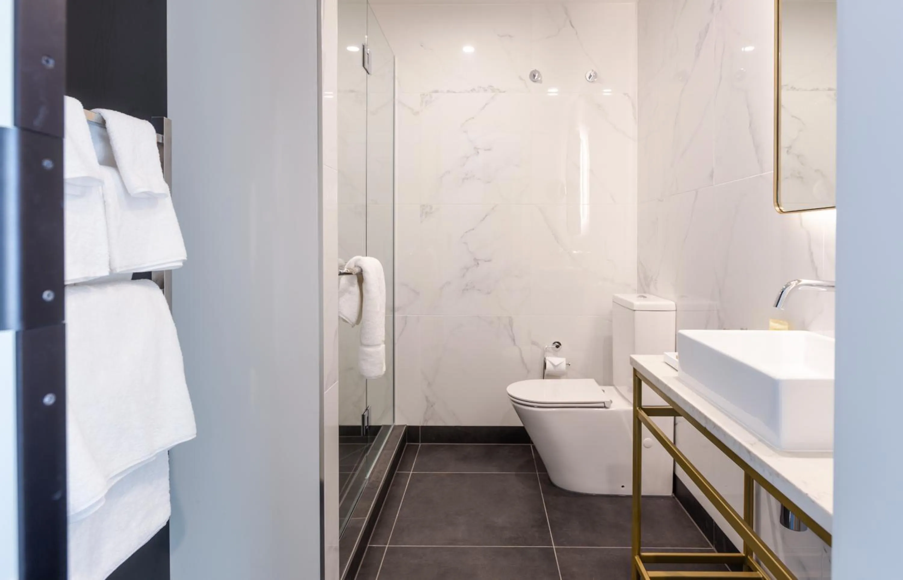 Bathroom in The Muse Christchurch Art Hotel