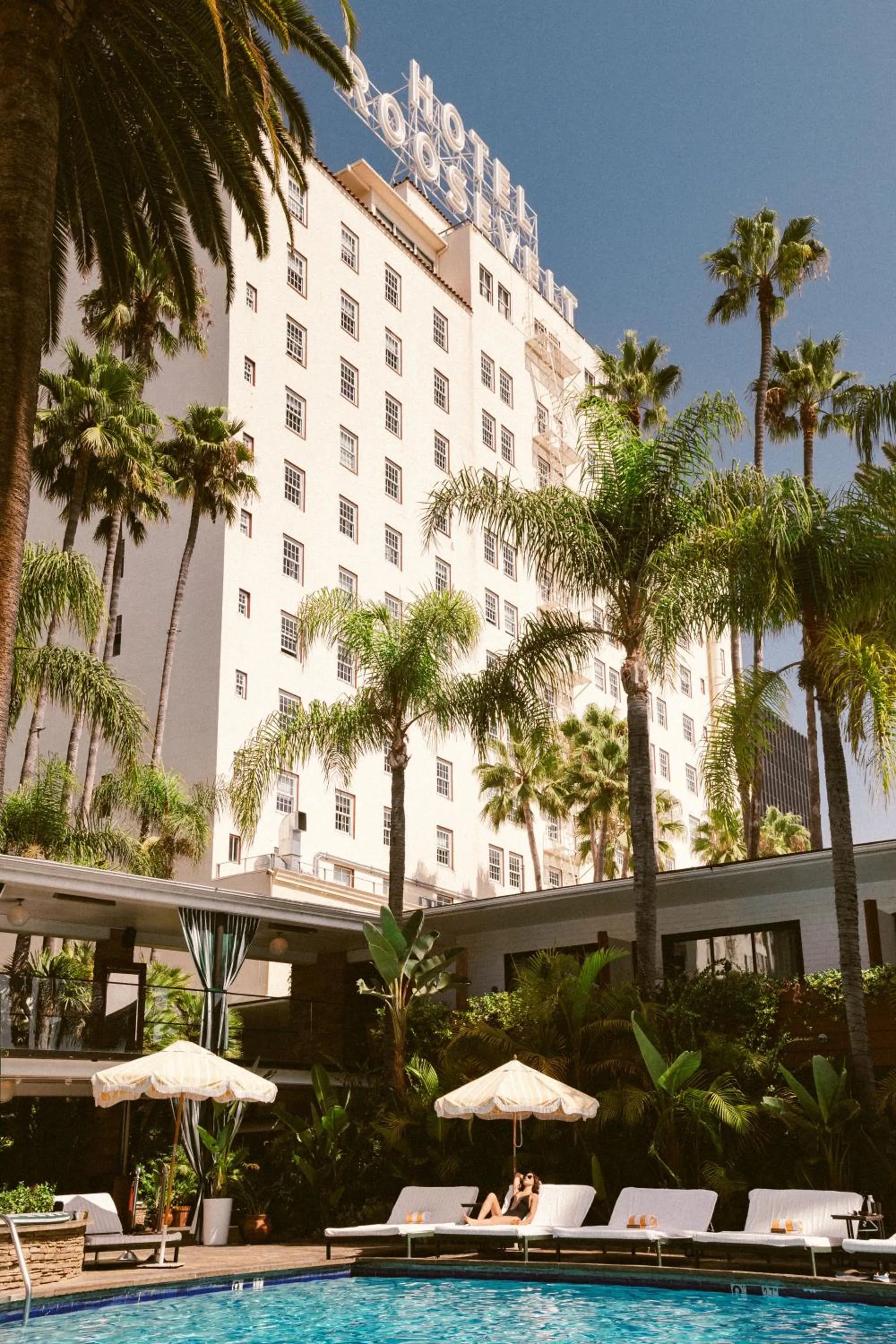 Property building in The Hollywood Roosevelt