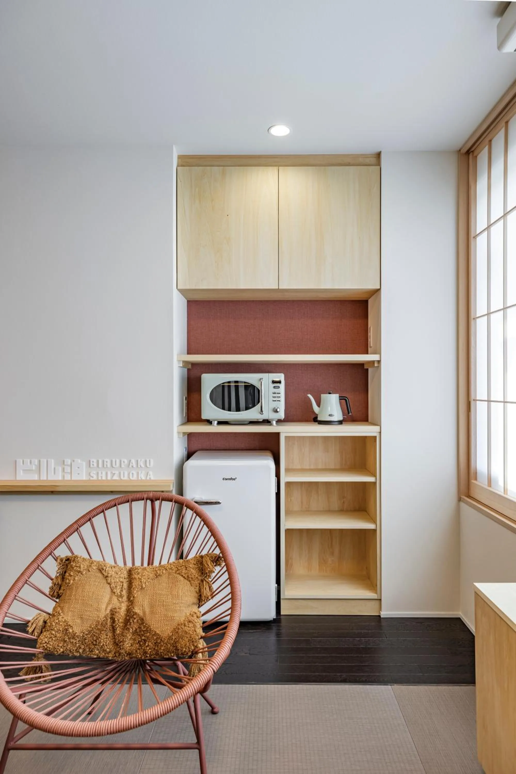 Kitchen or kitchenette in ビル泊 -Birupaku Decentralized Hotel-