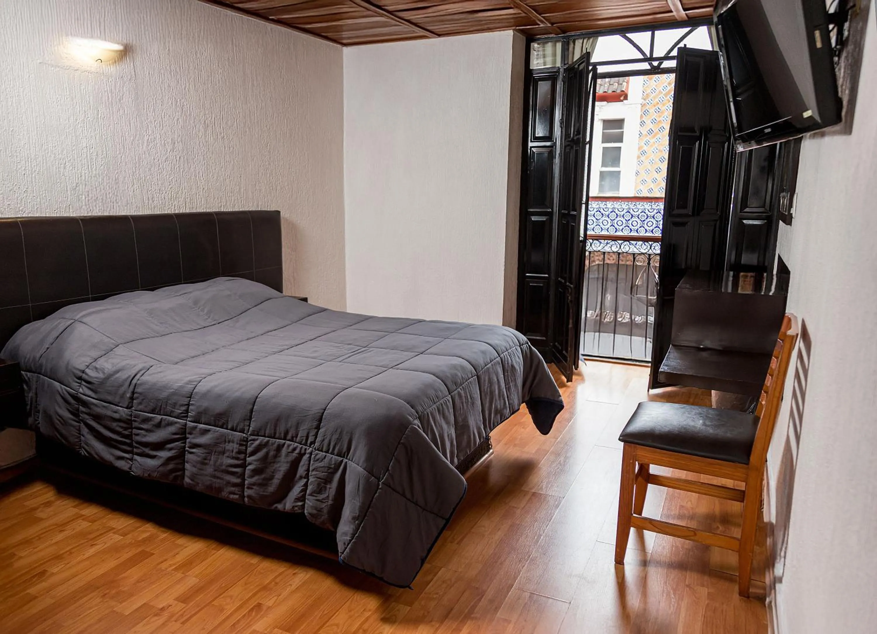 Bed in Hotel Central Teziutlan