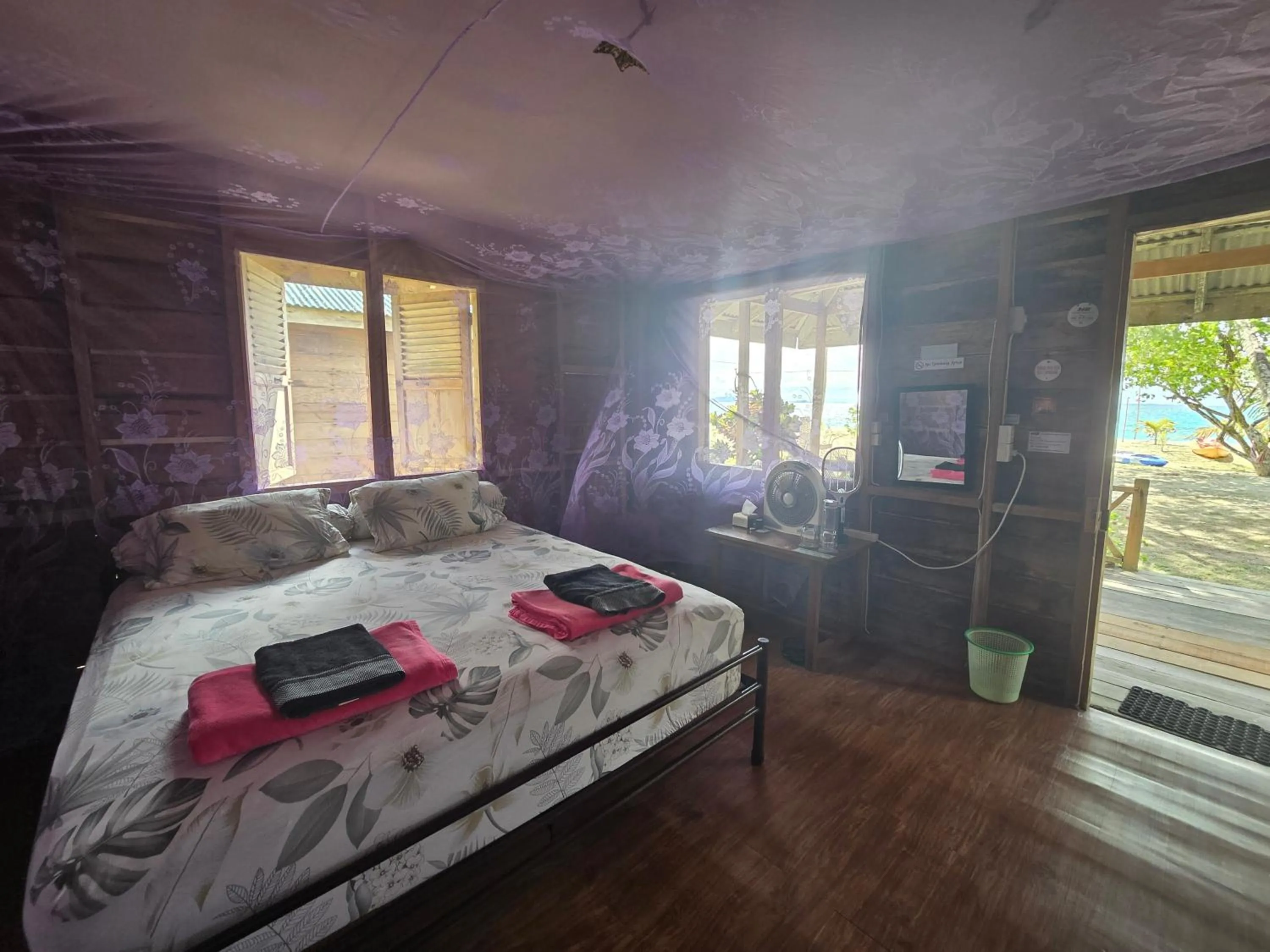 Bed in MB Palambak Island Resort Pulau Banyak Aceh Singkil