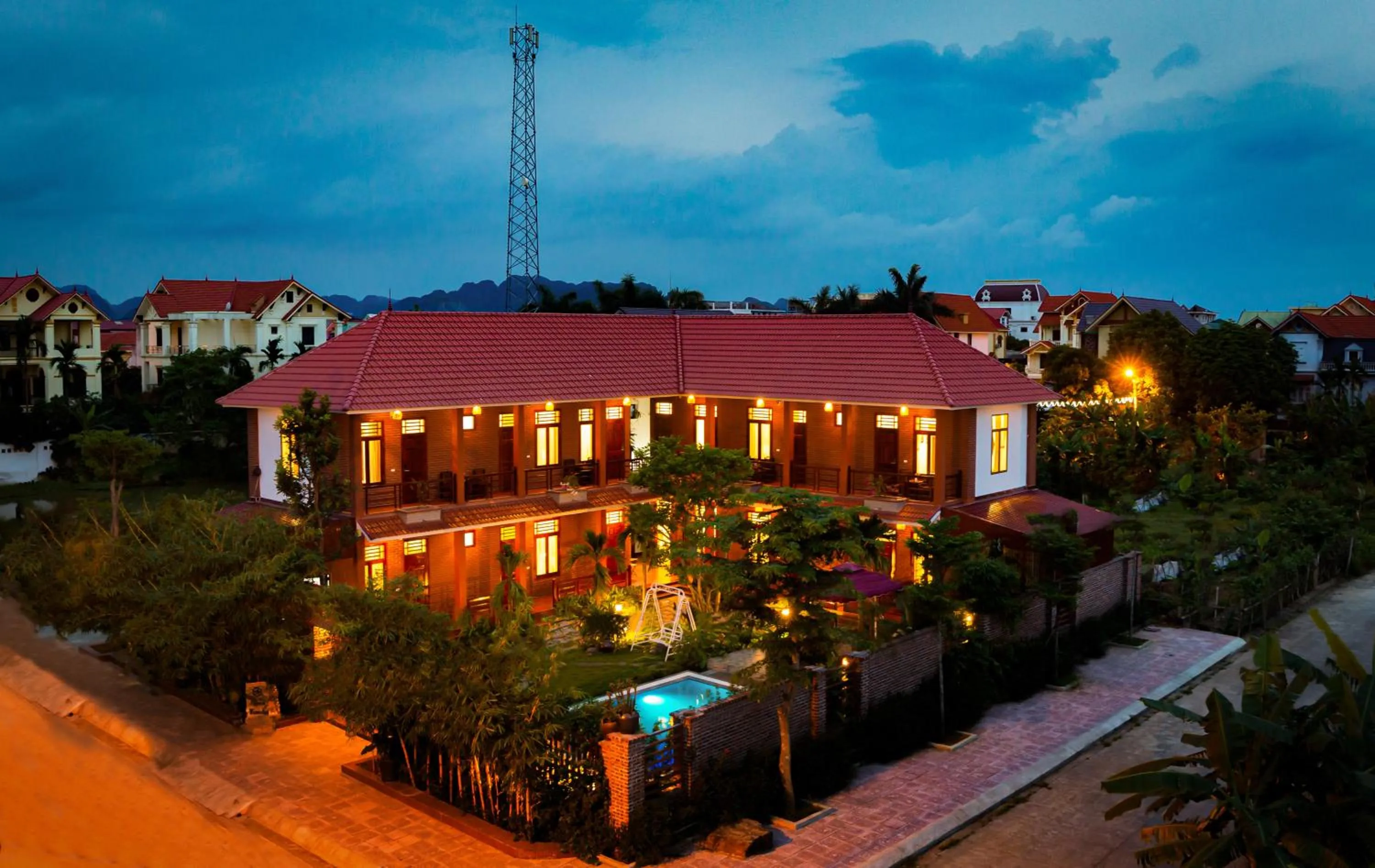 Bird's eye view in Việt Xưa Homestay