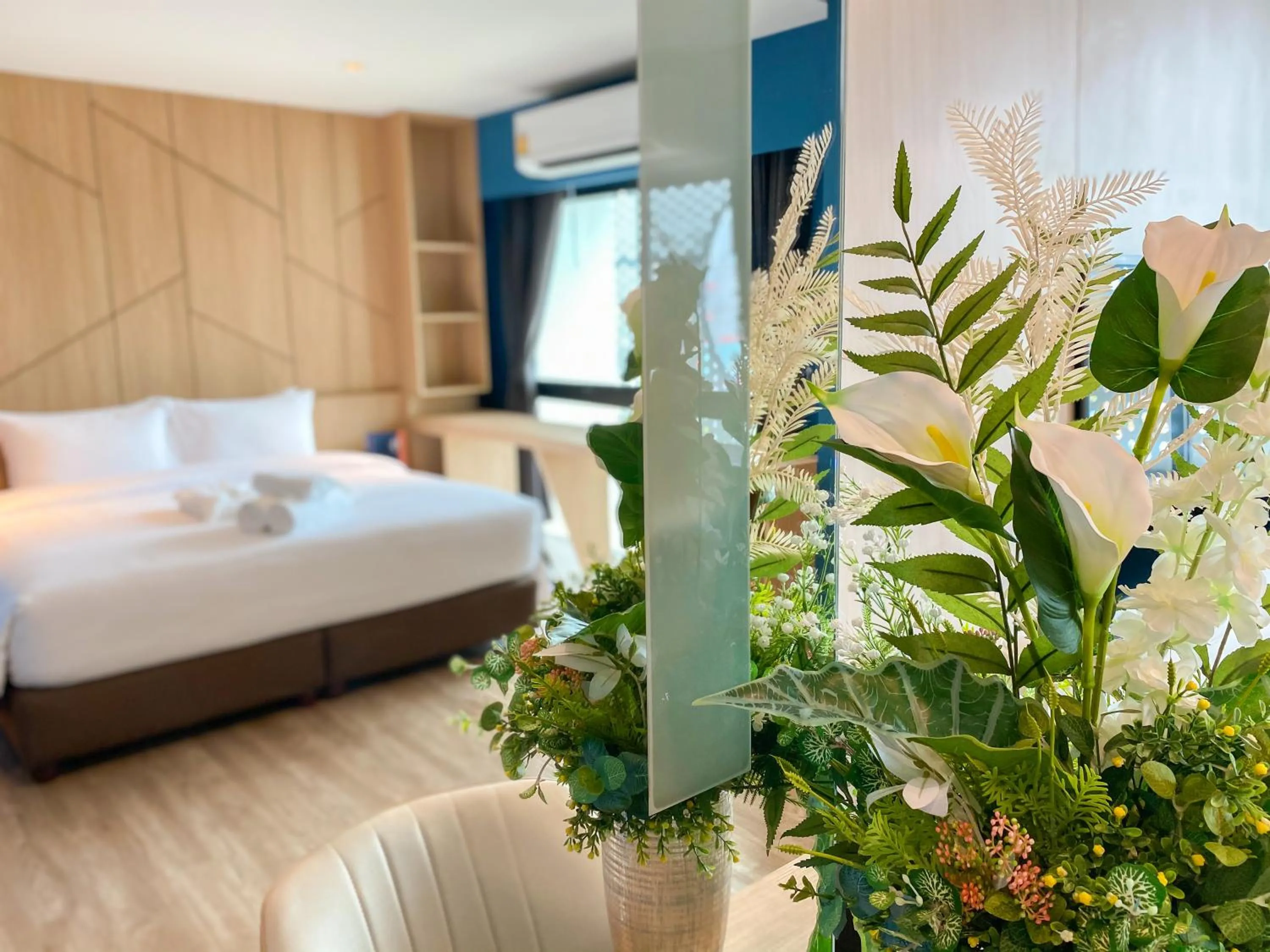 Bed in Hotel Fuse Rayong