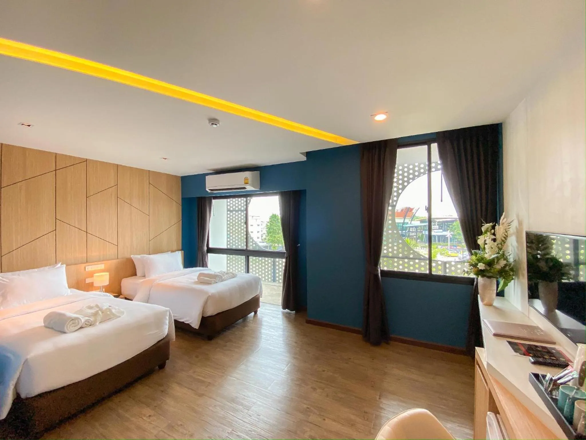 Bed in Hotel Fuse Rayong