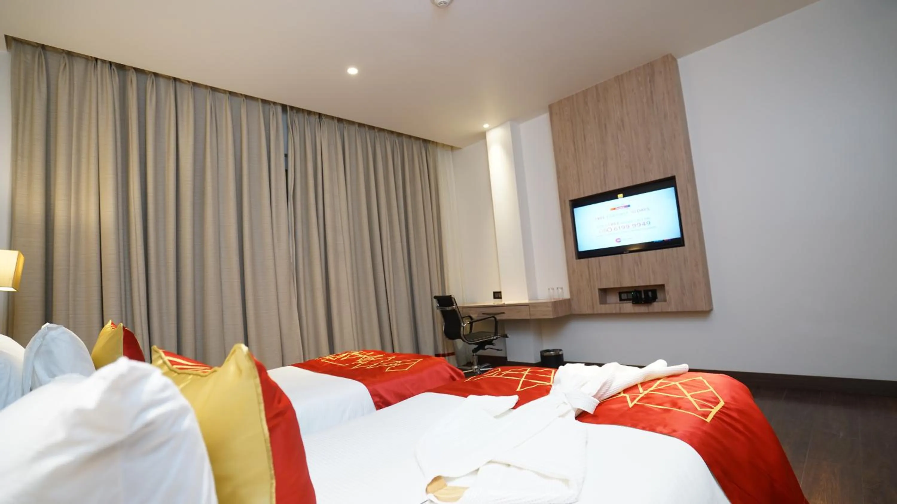 Bedroom, Bed in Ramada by Wyndham Aligarh GT Road