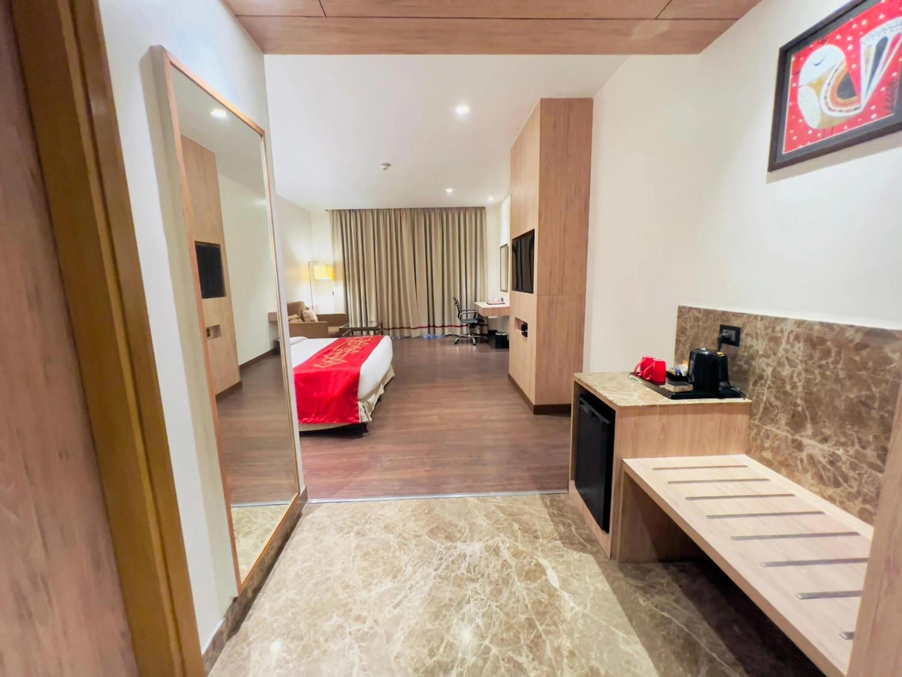 Photo of the whole room, Bed in Ramada by Wyndham Aligarh GT Road