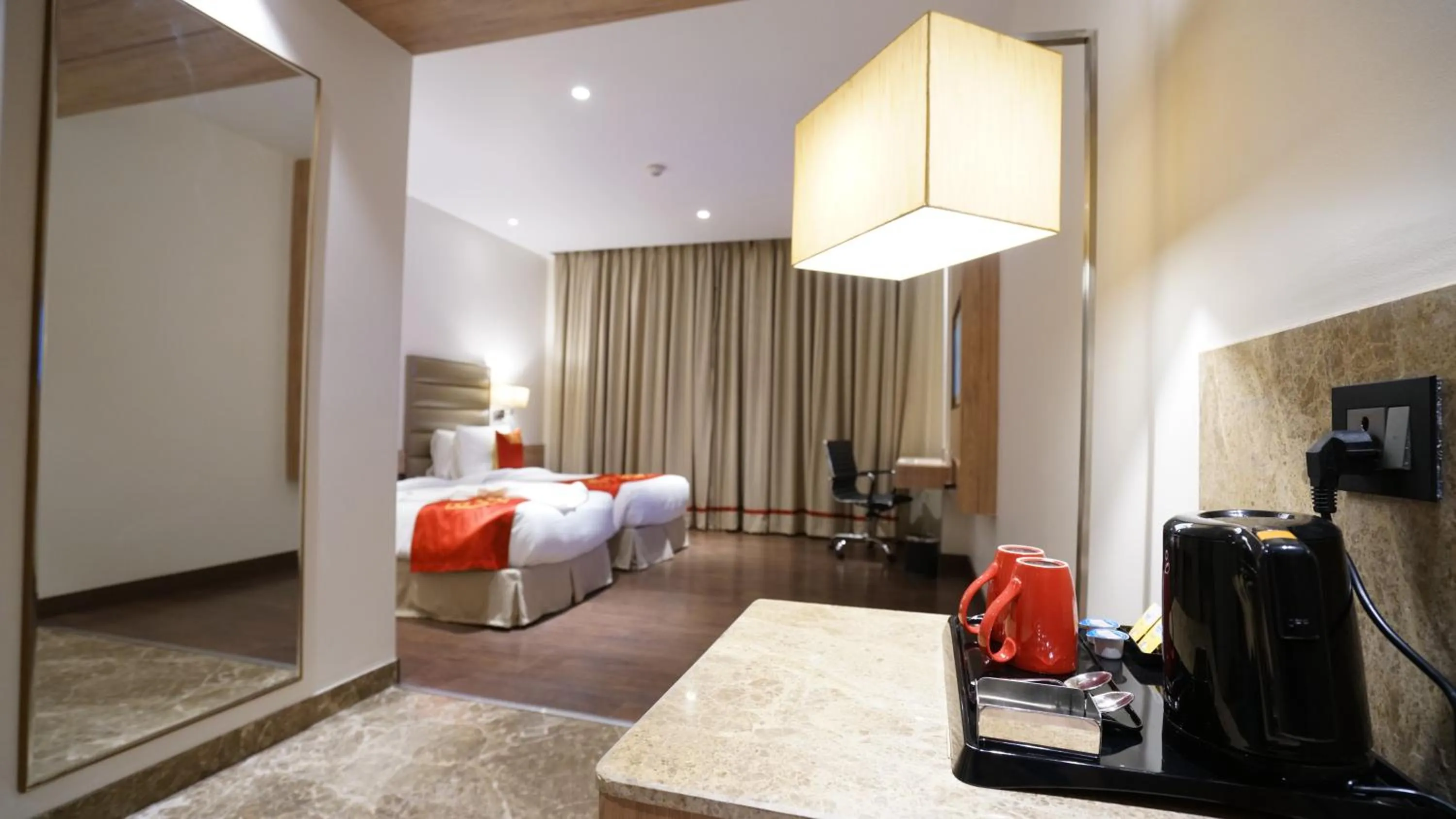 Bedroom, Bed in Ramada by Wyndham Aligarh GT Road