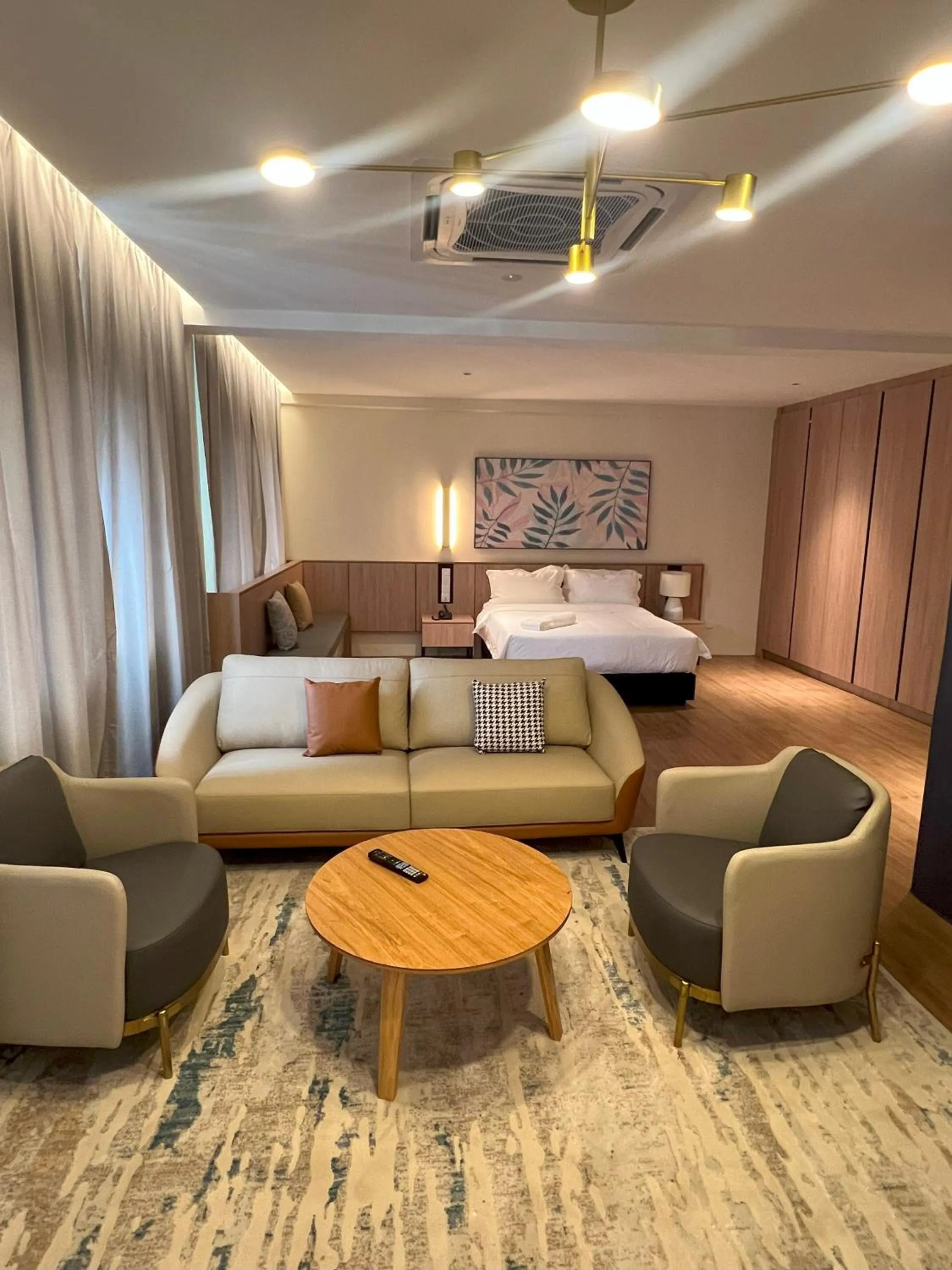 Living room, Bed in Urban Living Residence