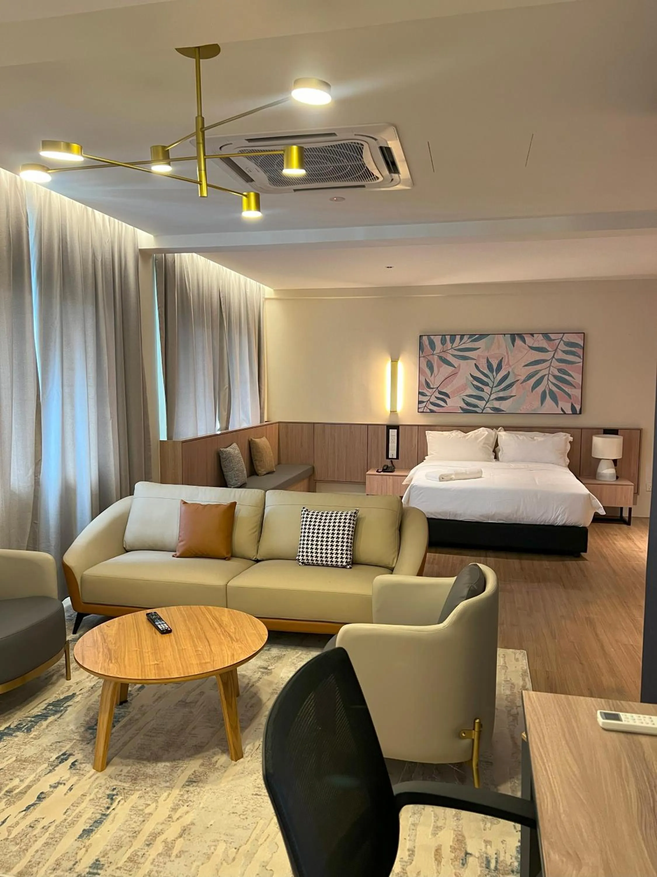 Seating area, Bed in Urban Living Residence