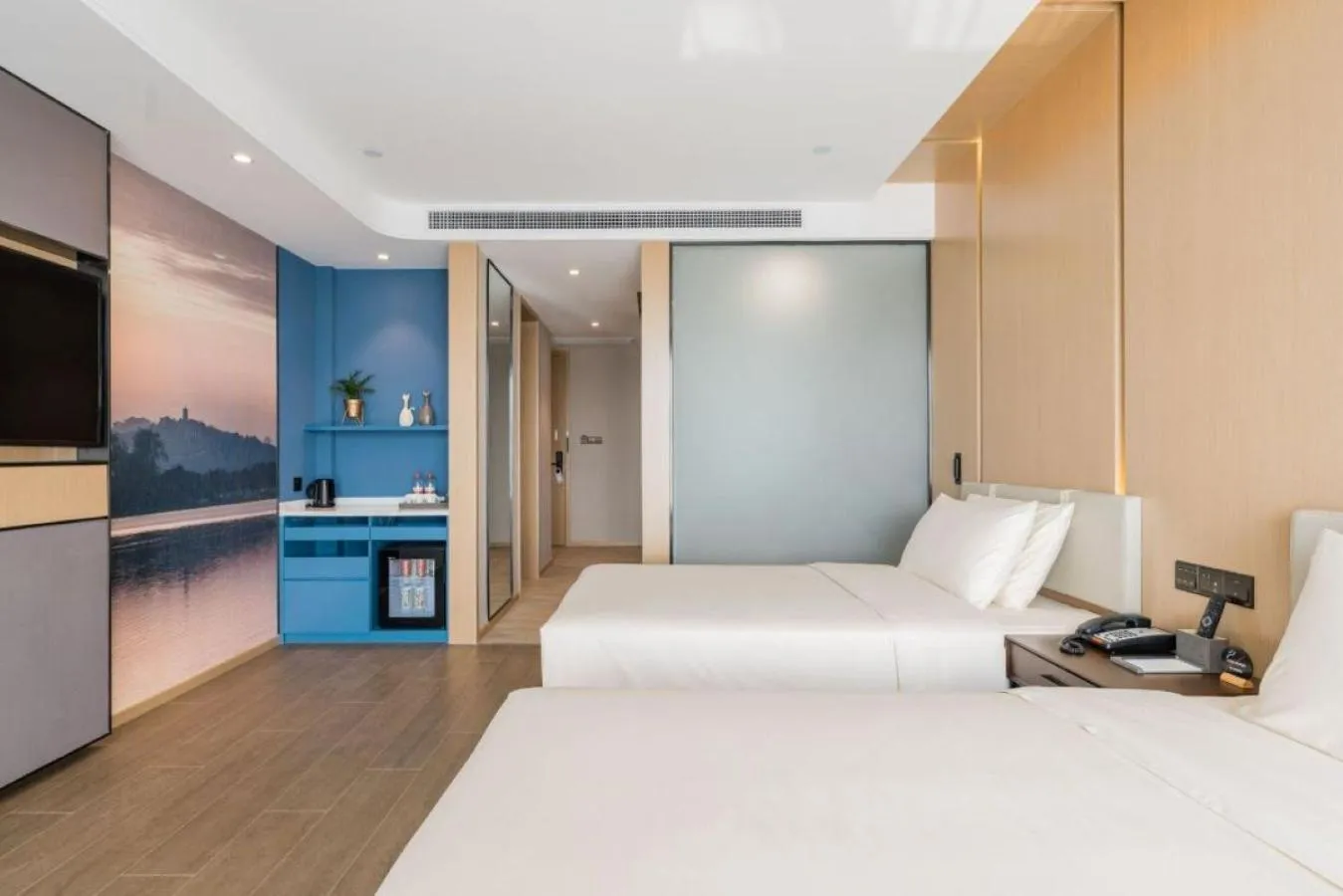 Bed in Atour Hotel Nanjing Olympic Center