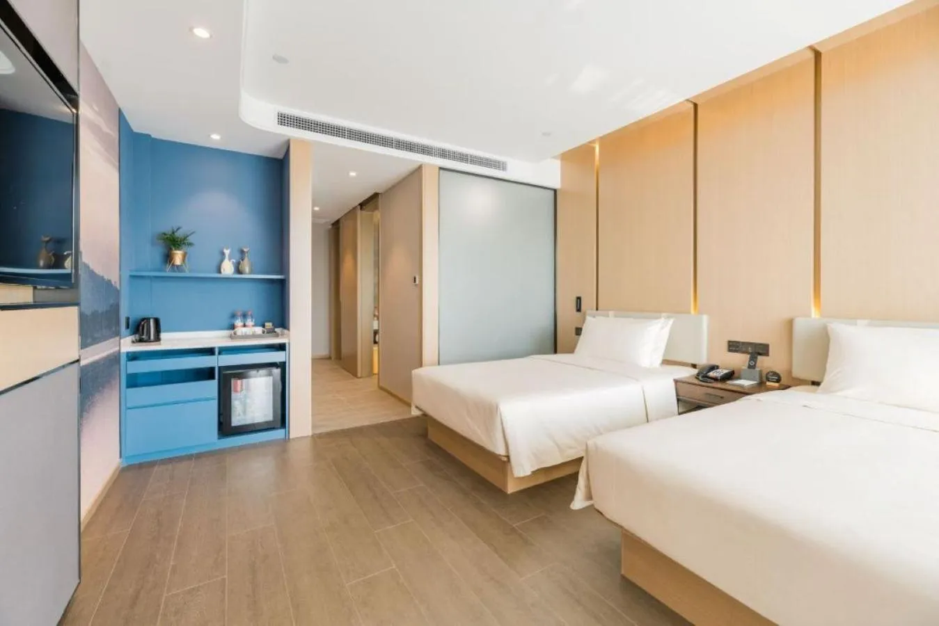 Bed in Atour Hotel Nanjing Olympic Center