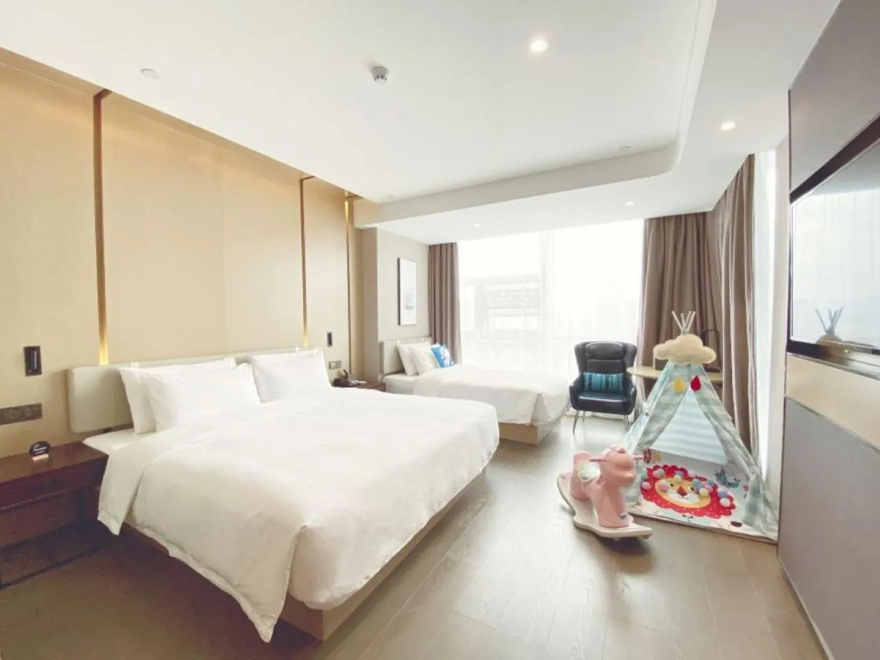 Bed in Atour Hotel Nanjing Olympic Center