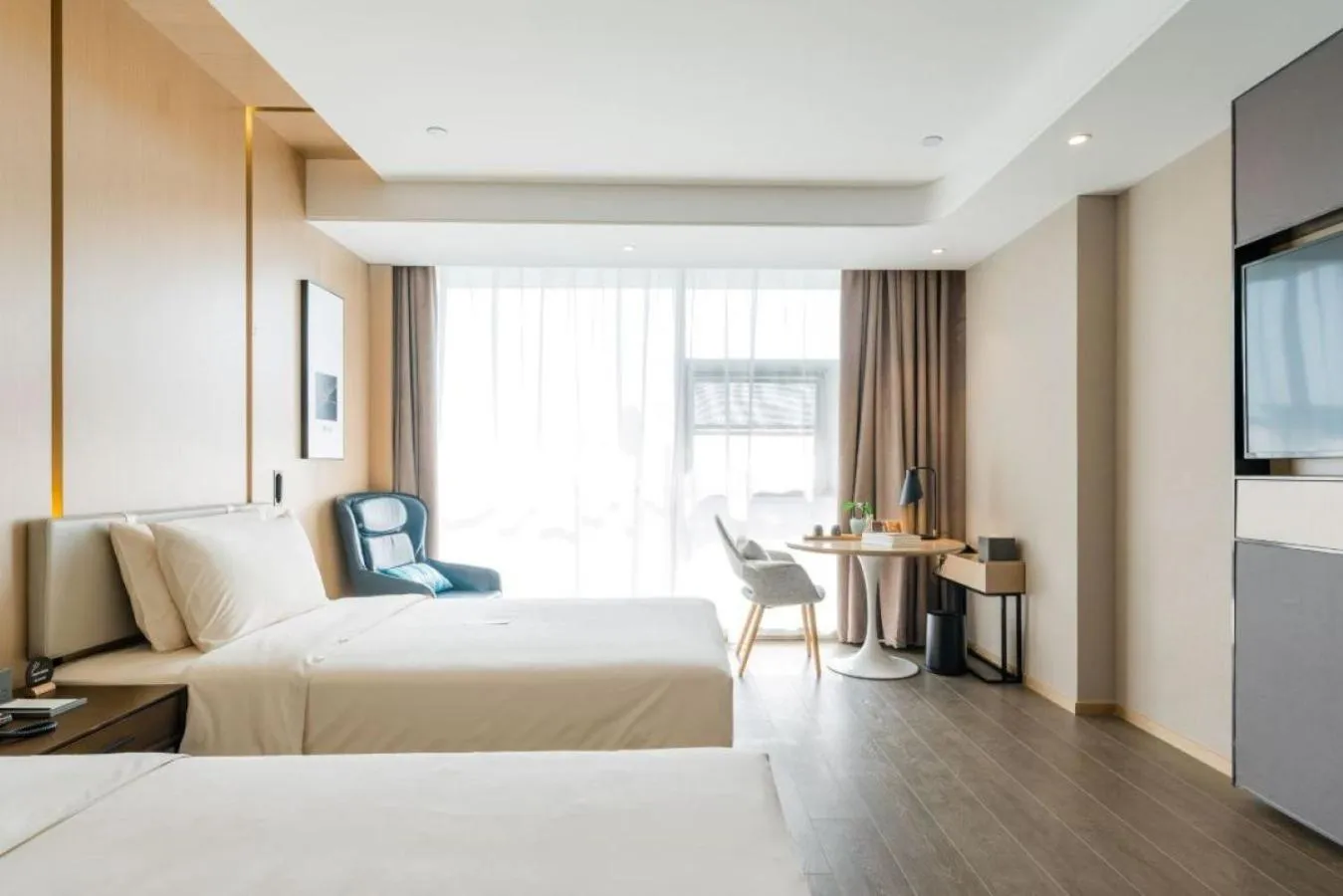 Bed in Atour Hotel Nanjing Olympic Center