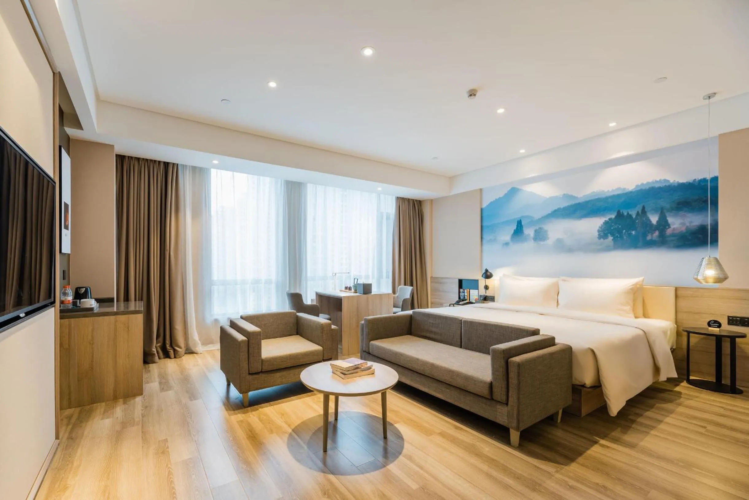 Bed in Atour Hotel Hefei South Railway Station