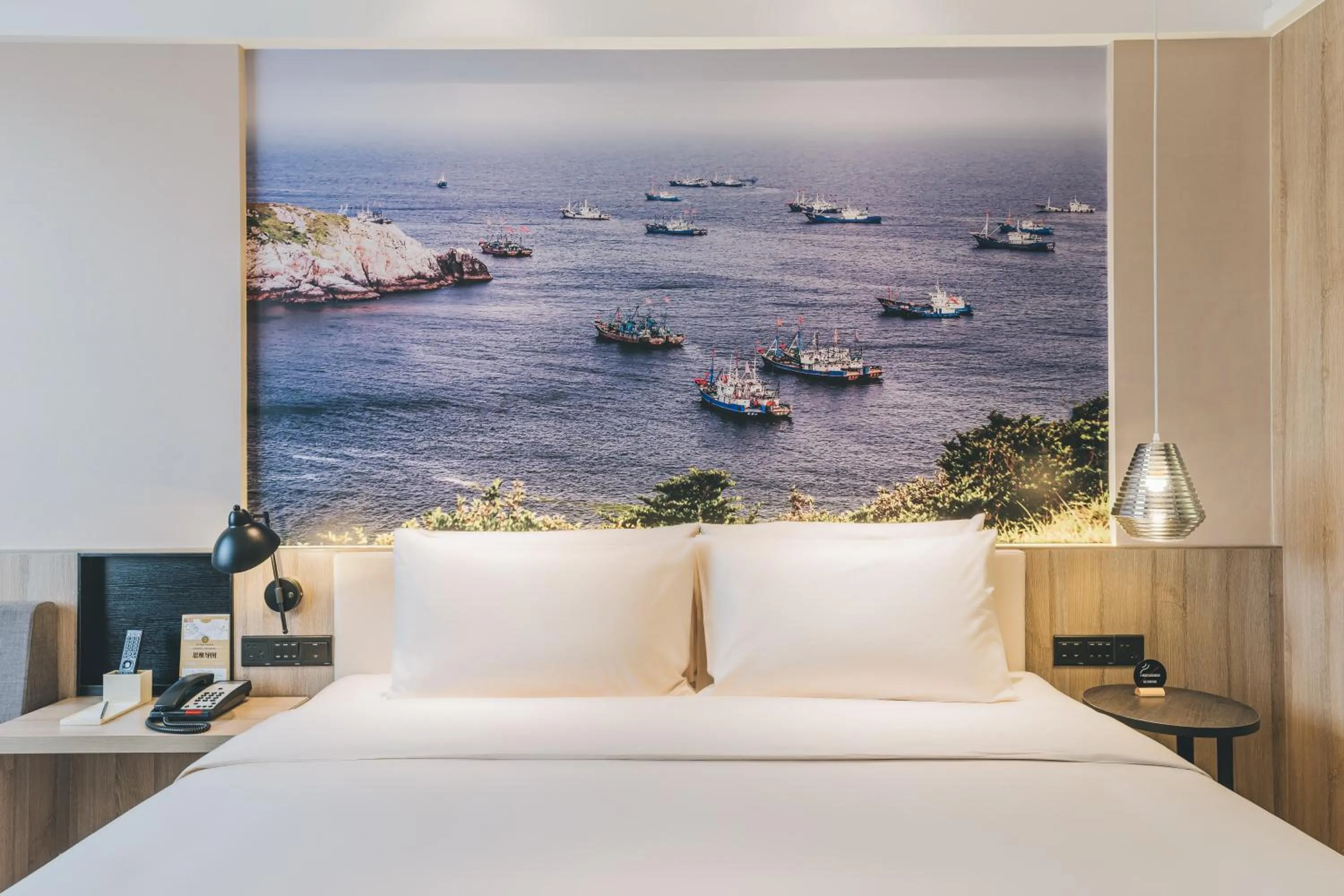 Bed in Atour Hotel Ningbo Airport Yinzhou Avenue