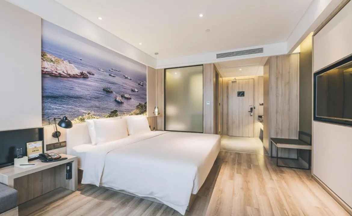 Bed in Atour Hotel Ningbo Airport Yinzhou Avenue